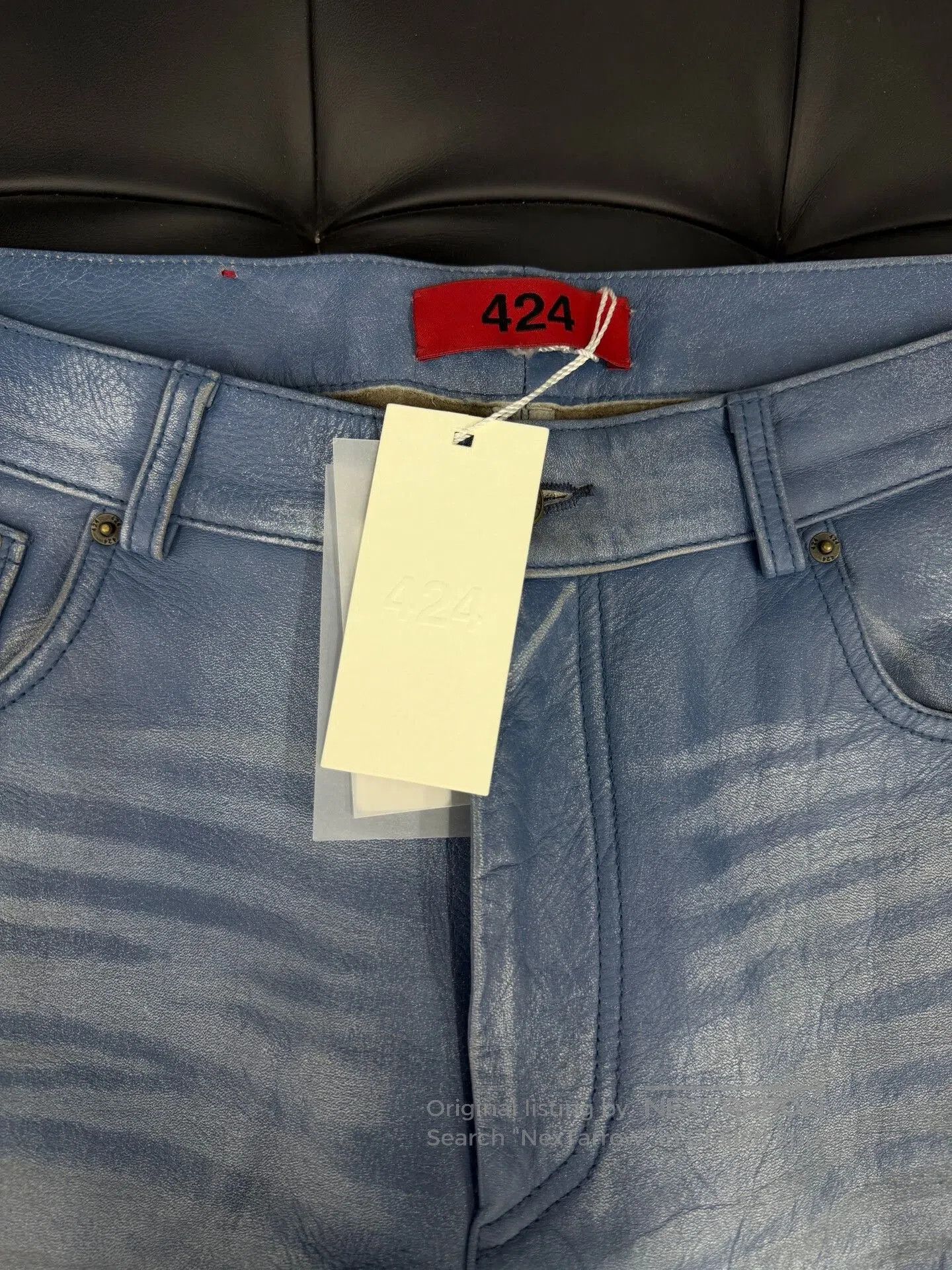 424 424 Washed Leather Baggy Pants. Size US 28 / EU 44 - 2 Thumbnail