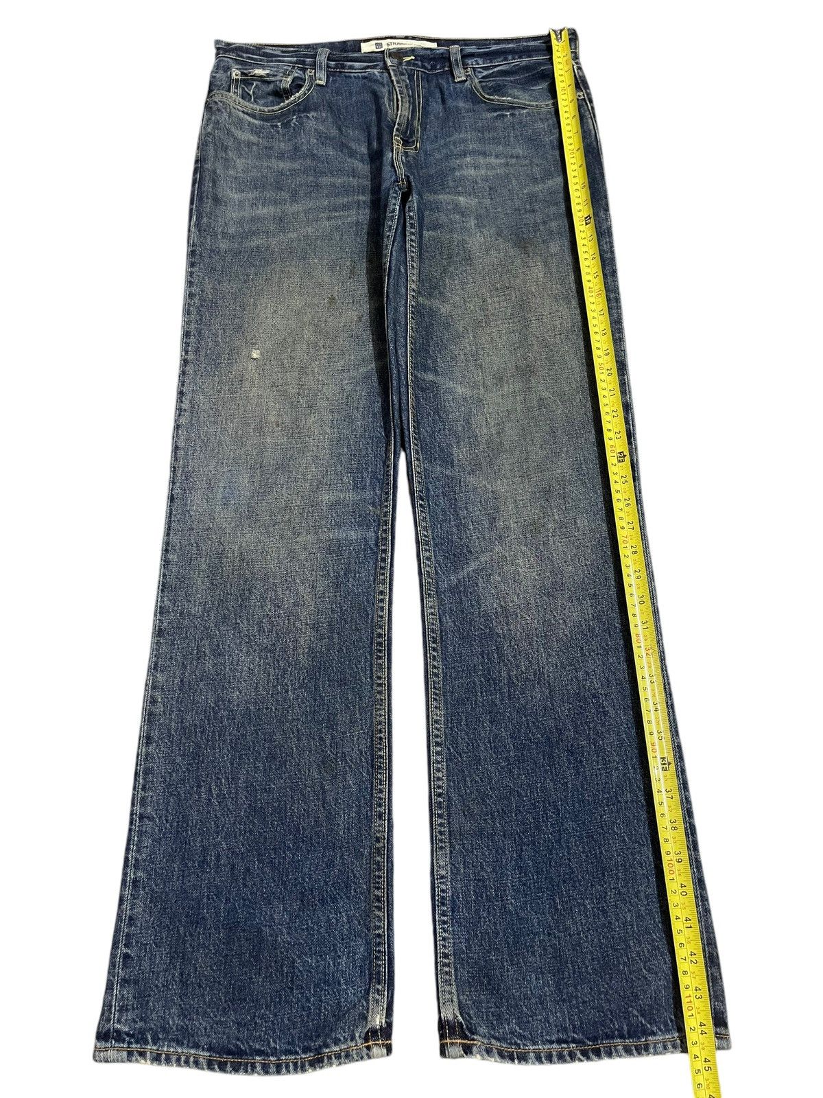 Gap Vintage Y2K Gap Blue Mud Faded Wash Straight Leg Fits Jeans Size US 36 / EU 52 - 12 Thumbnail