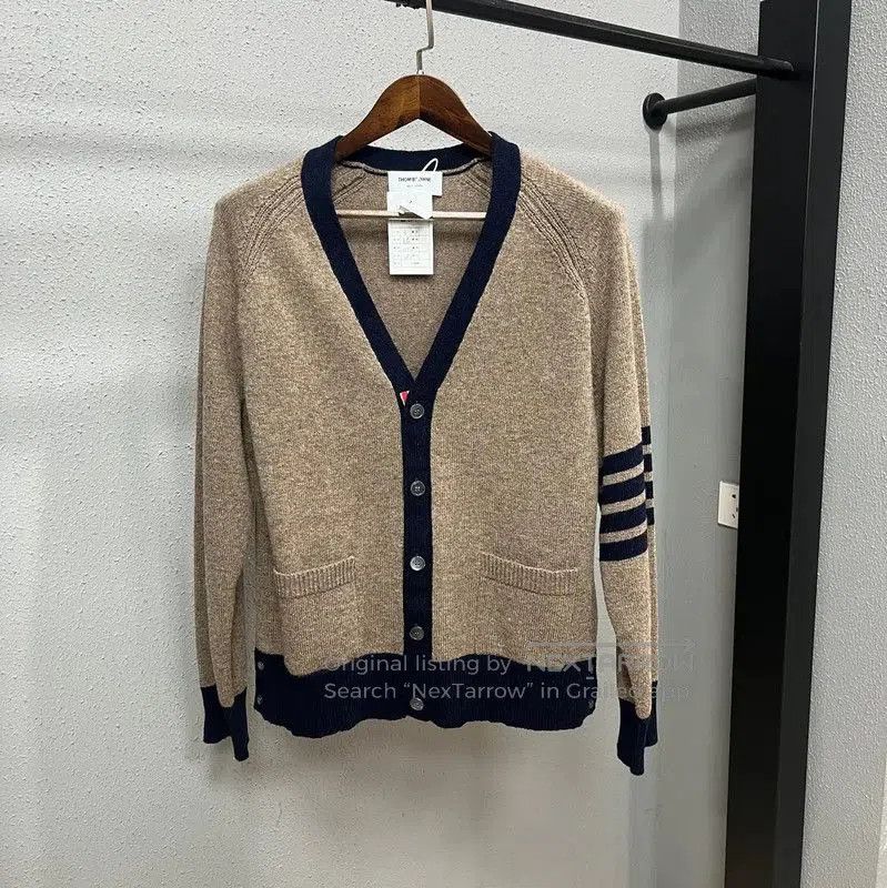 Thom Browne Women's Brown Wool Cardigan .