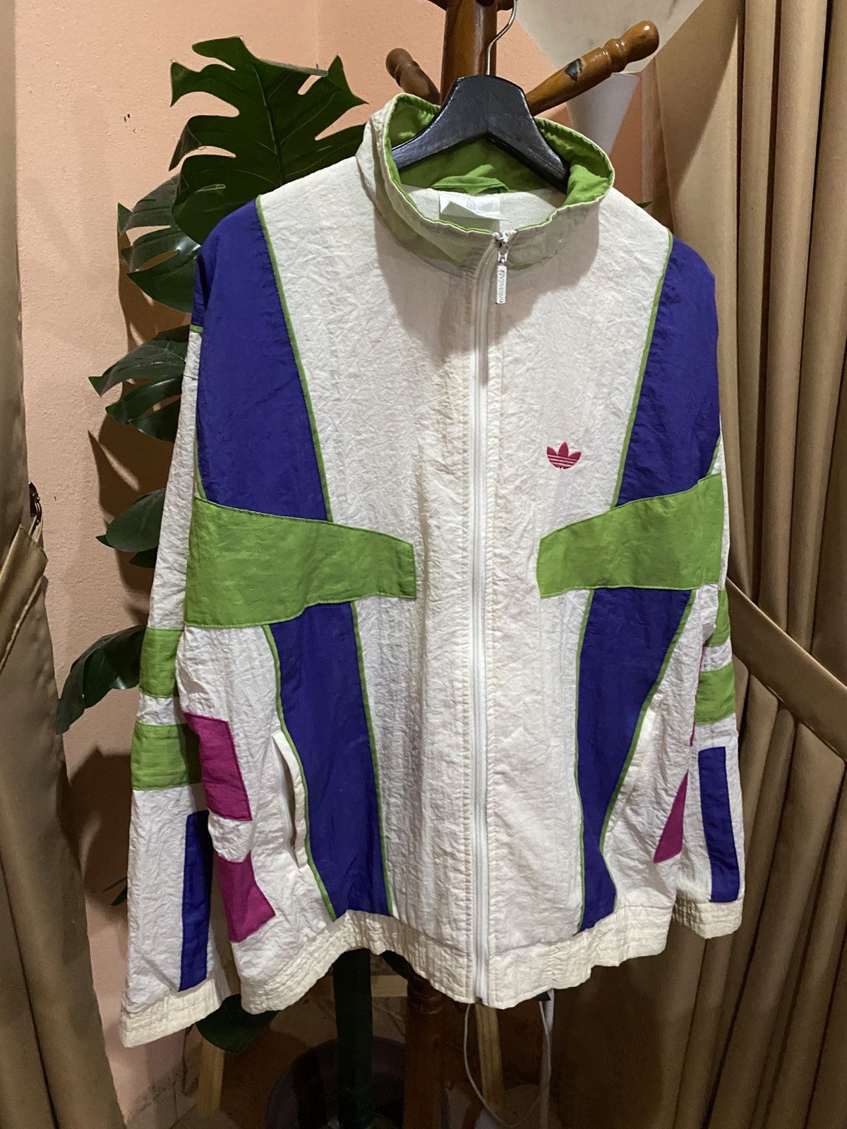 Adidas Adidas Originals Colorblock Windbreaker Trefoil Track Top Size US L / EU 52-54 / 3 - 5 Thumbnail