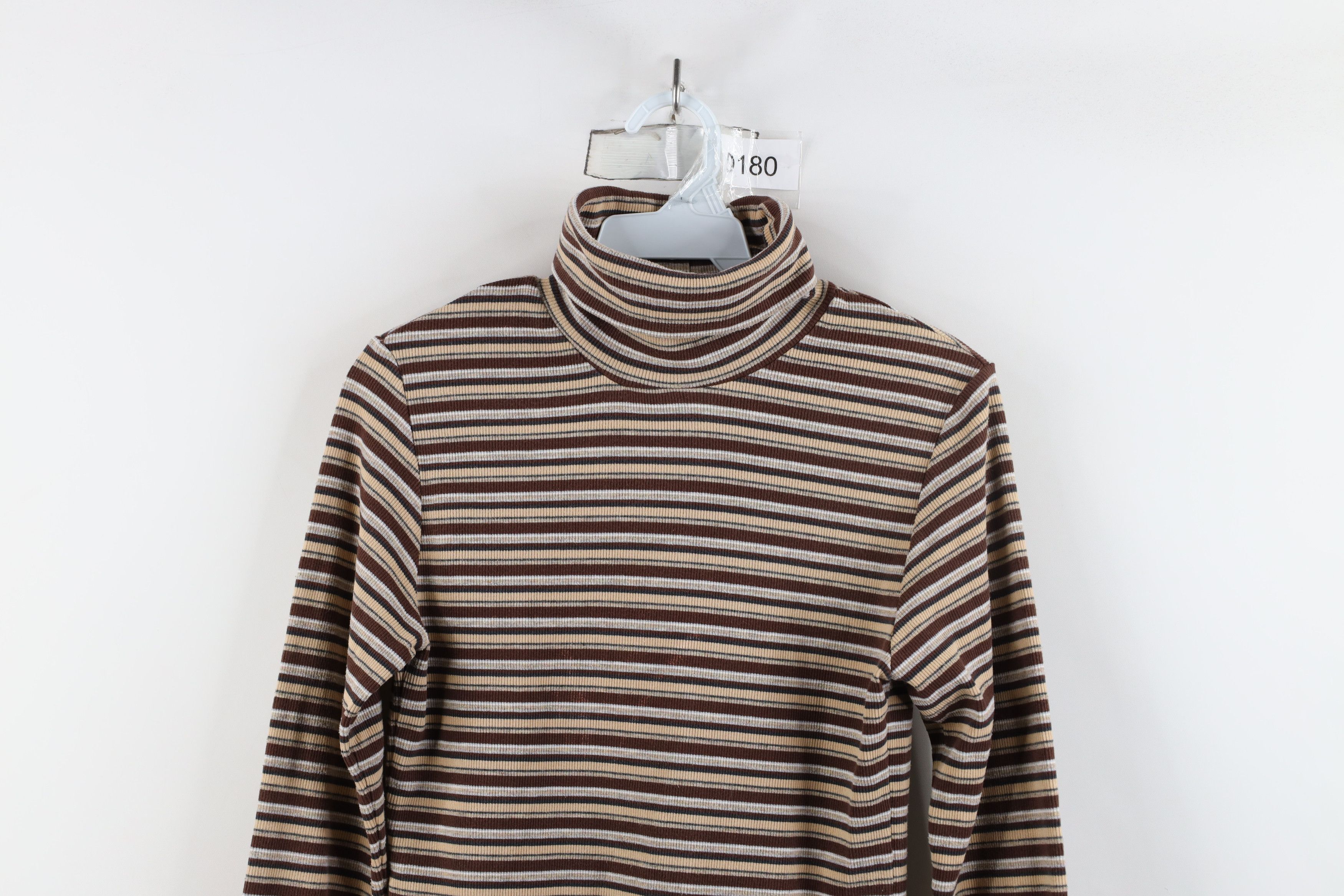 Vintage Vintage 90s Streetwear Ribbed Knit Turtleneck T-Shirt Size M / US 6-8 / IT 42-44 - 2 Thumbnail
