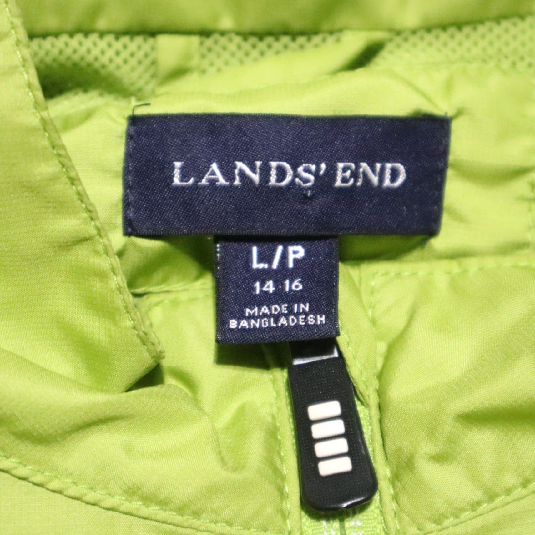 Lands' End Lands' End Jacket Green Windbreaker Lightweight Full Zip Long Sleeve Women Large Size L / US 10 / IT 46 - 2 Thumbnail