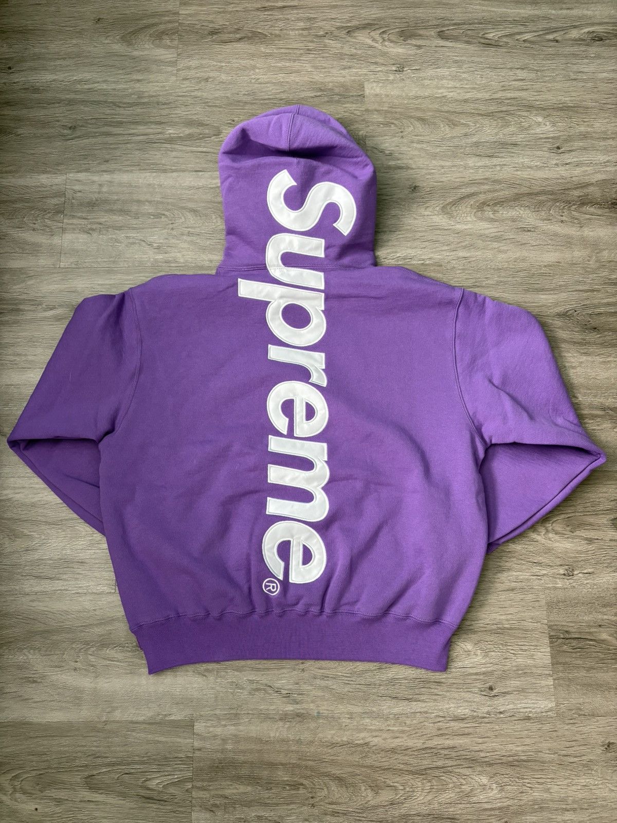 Supreme Liberty hoodie サイズM パープル Supreme Hoodie Satin Appliqué Violet Hooded Sweatshirt FW25 Large