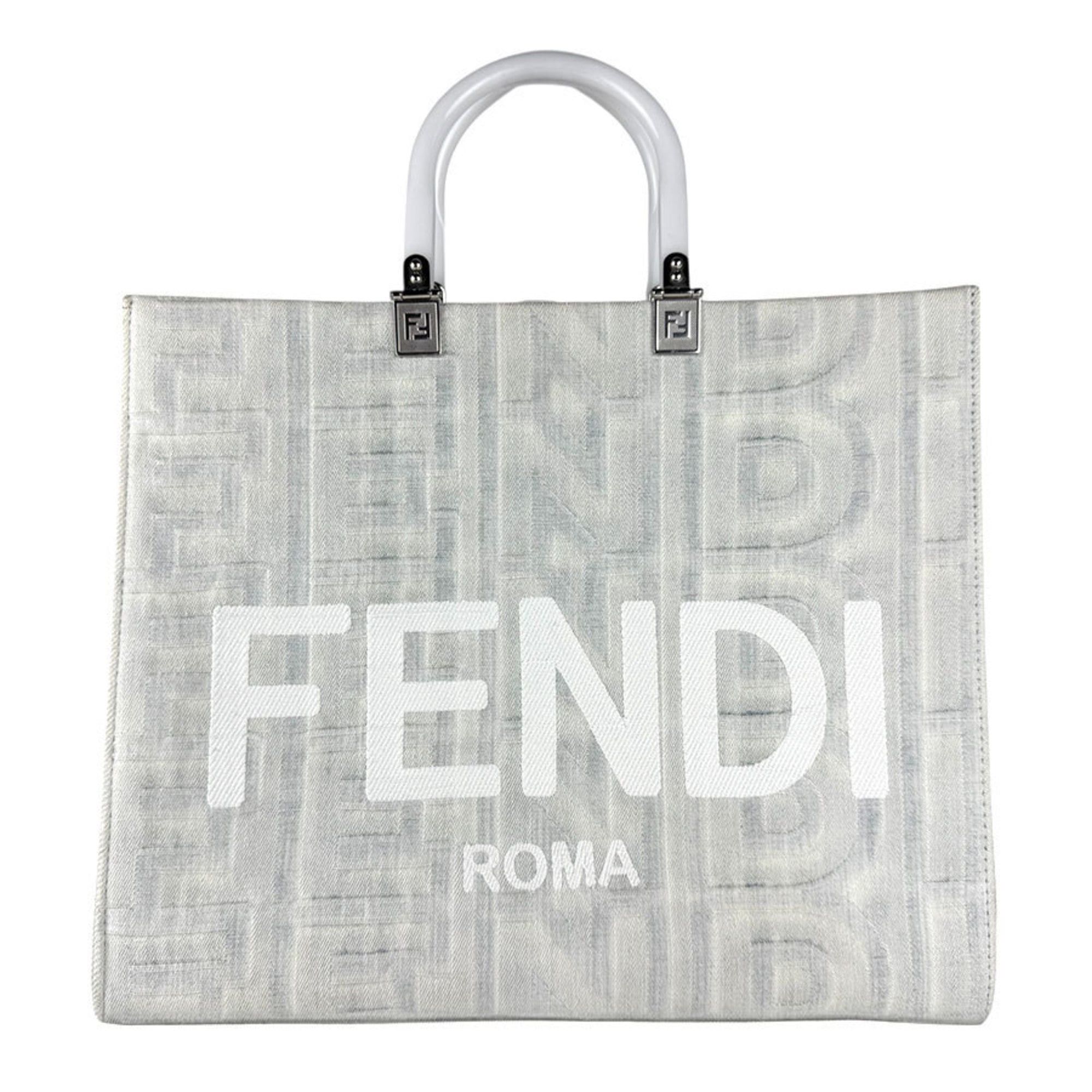 Fendi Fendi Handbag Shoulder Bag Marc Jacobs Collaboration Sunshine Medium Canvas Grey Men's Women's 8BH386-ANXX Free Shipping z9020 Size ONE SIZE - 1 Thumbnail
