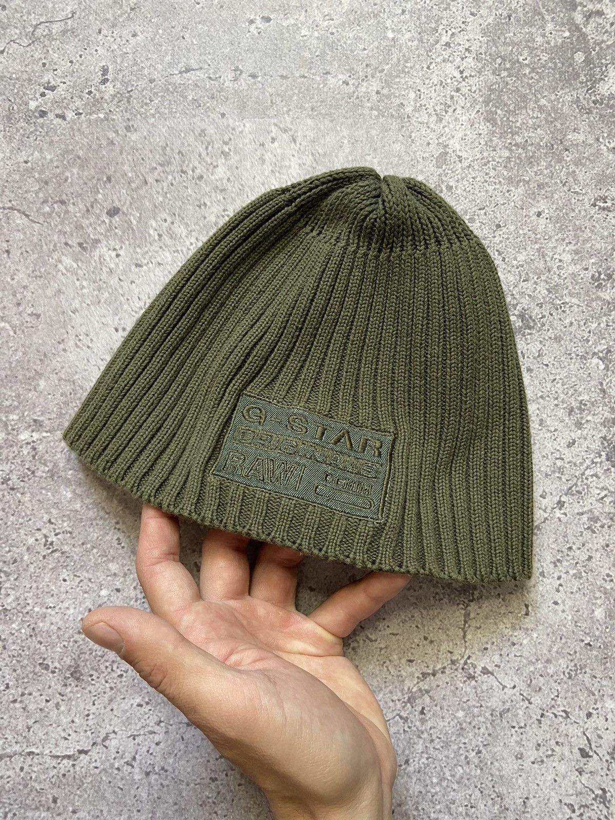 G-Star G-Star Raw Denim Olive Original Beanie Hat Size ONE SIZE - 1 Thumbnail