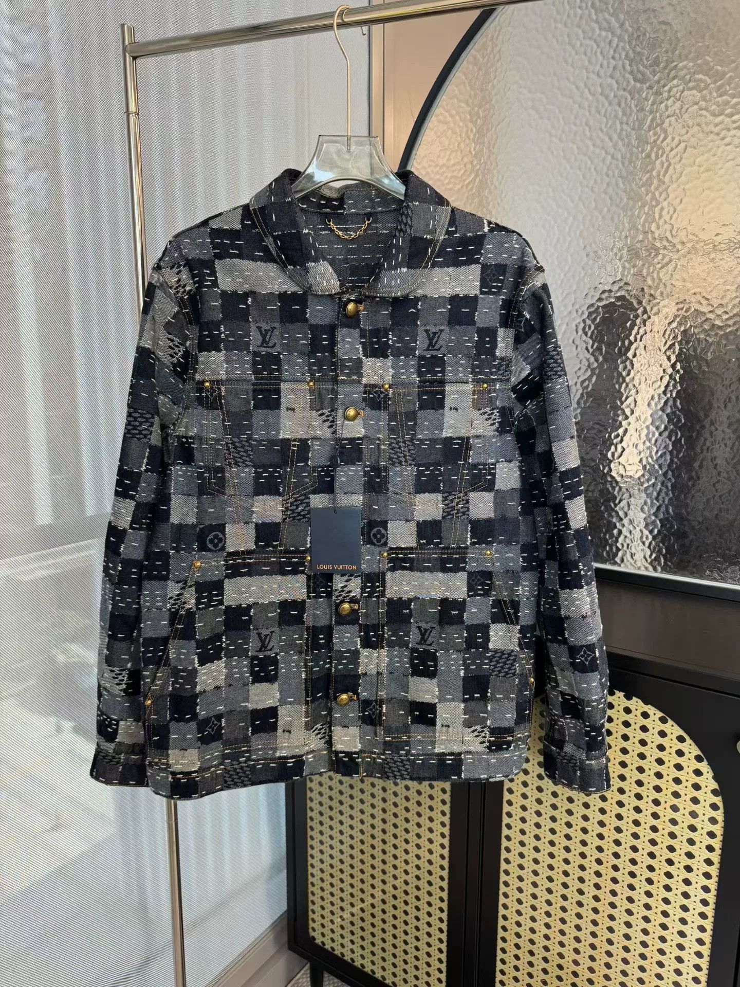 Louis Vuitton Louis Vuitton x Nigo Damier Denim Jacket 48 Size US M / EU 48-50 / 2 - 1 Thumbnail