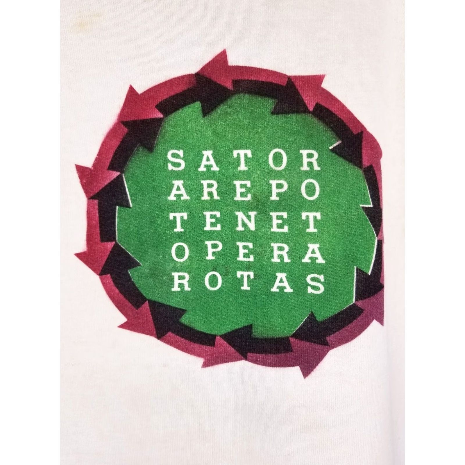 Champion VINTAGE SATOR AREPO TENET OPERA ROTAS SQUARE CHAMPION WHITE T-SHIRT SZ M MEN Shirt XS? Size US M / EU 48-50 / 2 - 2 Thumbnail