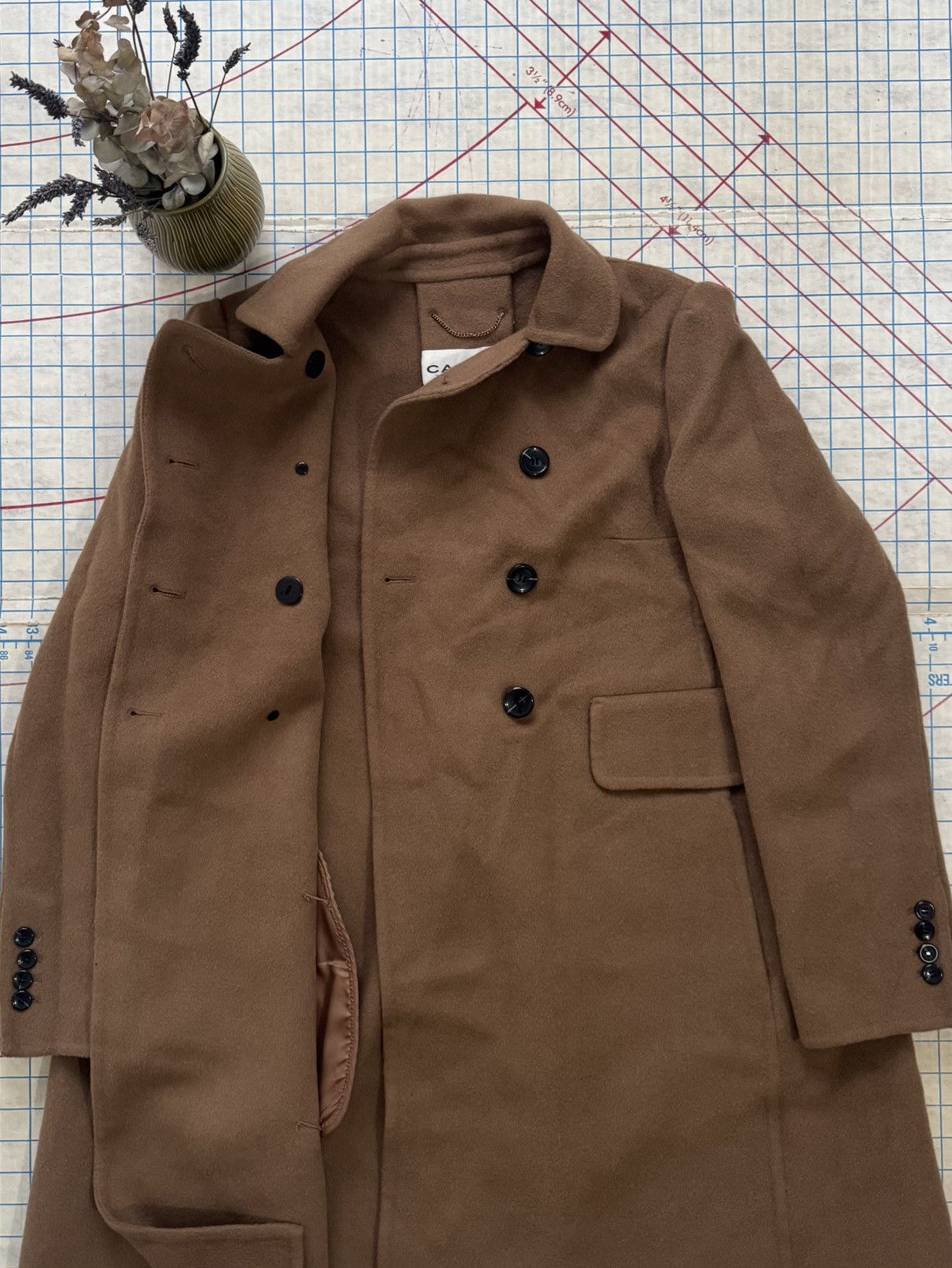 Carven × Designer Carven Women’s Wool Long Coat Brown Size 38 Size S / US 4 / IT 40 - 6 Thumbnail