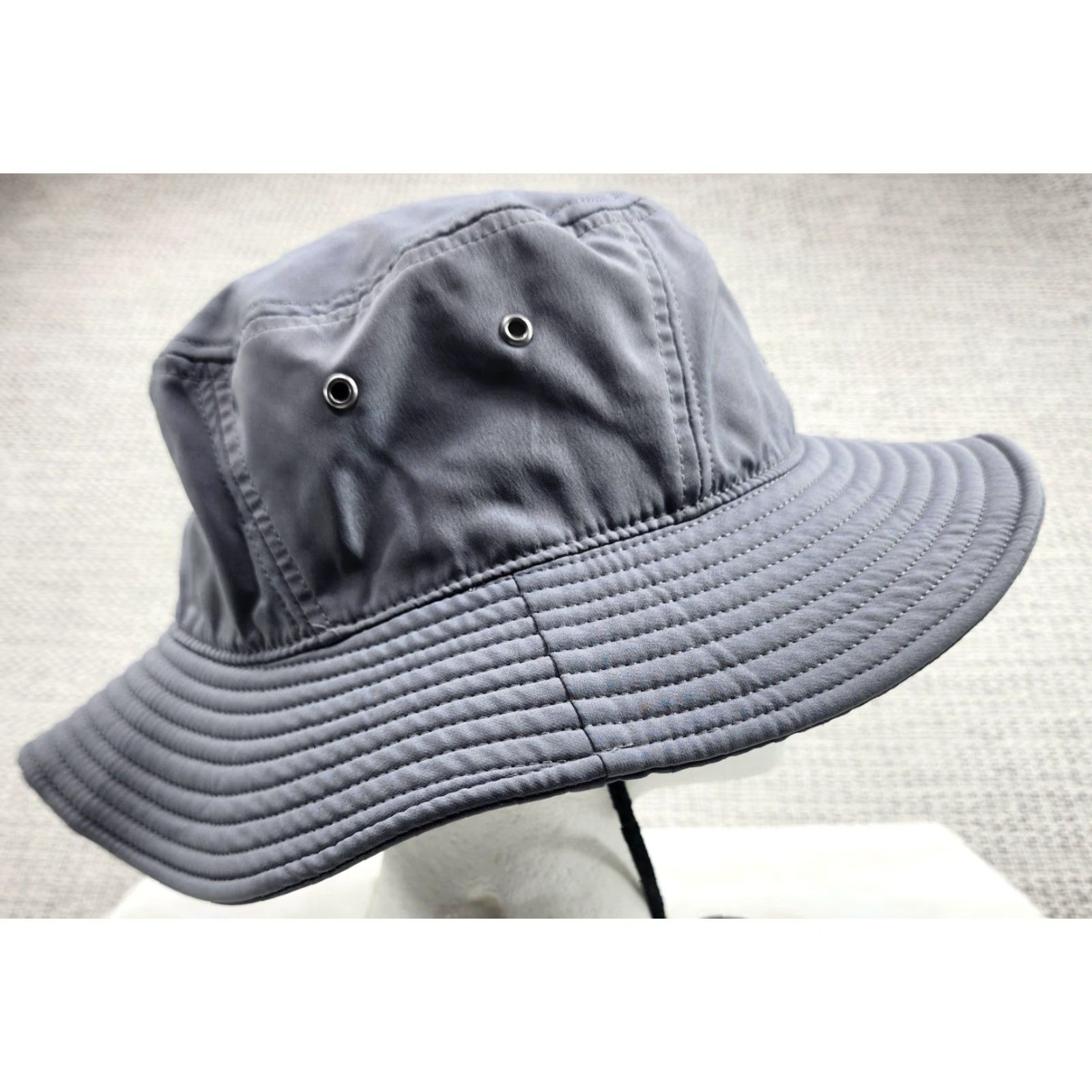 Adidas Adidas Hat Boonie Strap Back Mens Gray AEROREADY Wide Brim Chin Strap Bucket Hat Outdoors Casual Travel Mens Size ONE SIZE - 3 Thumbnail