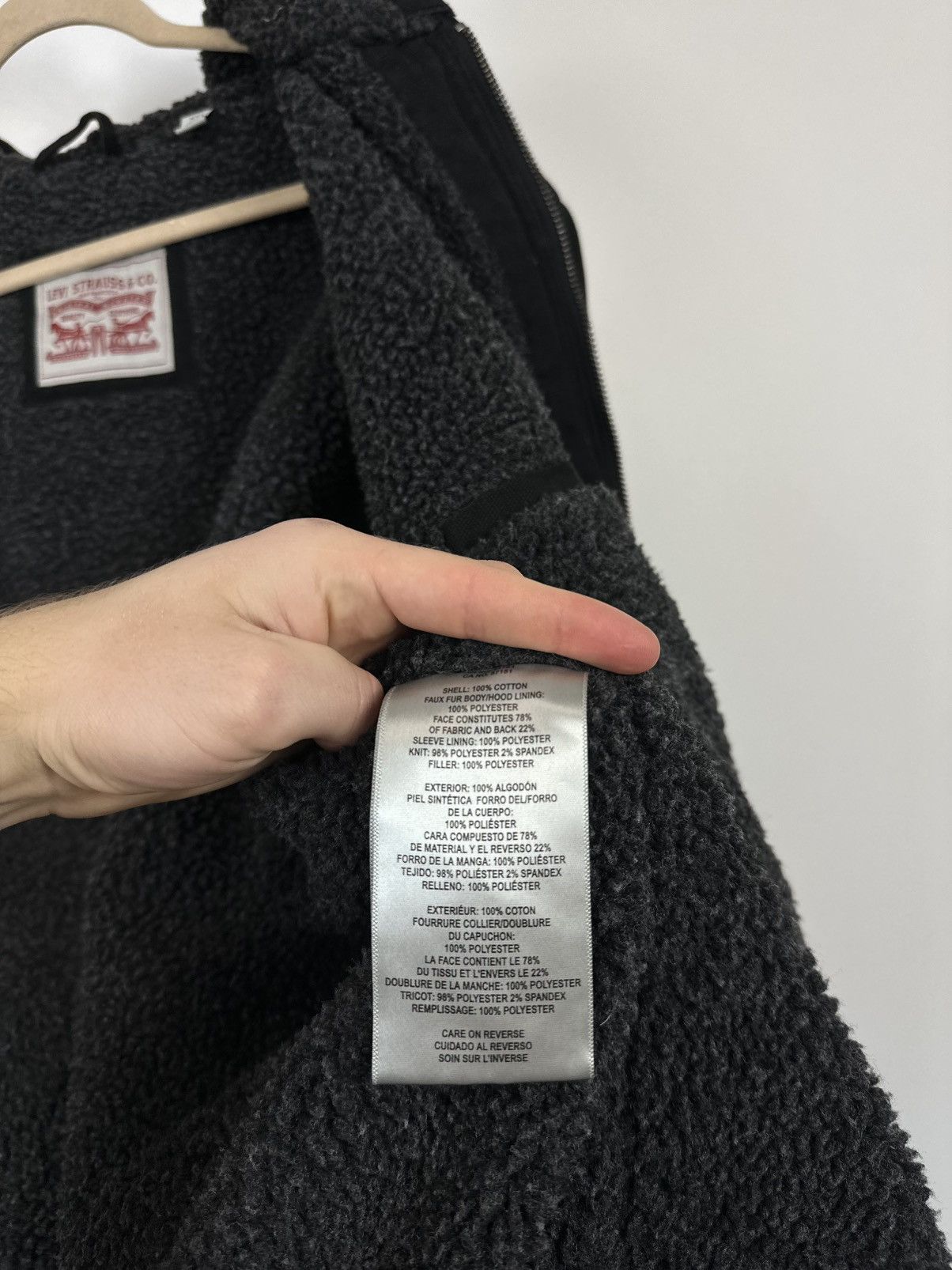 Levi's Vintage Levi's American Baggy USA Hooded Sherpa Jacket Size US XXL / EU 58 / 5 - 15 Thumbnail