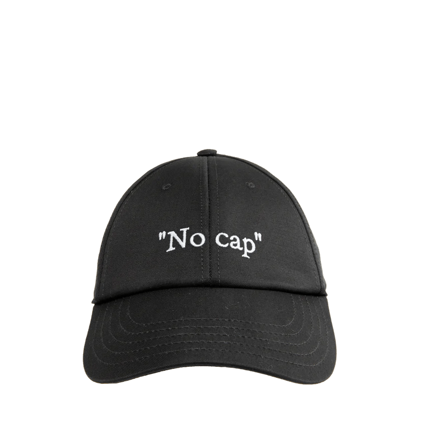 Off-White o1h1sh11224 Size: Medium/No Cap Baseball Cap in Black/White Size ONE SIZE - 1 Thumbnail