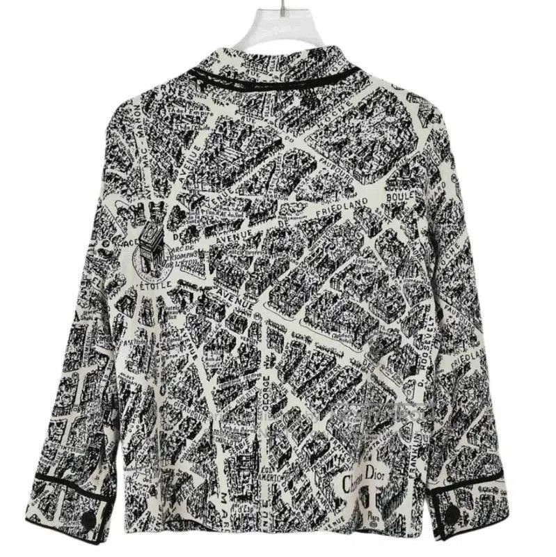 Dior Dior Black Map Print Women's Jacket . Size M / US 6-8 / IT 42-44 - 2 Thumbnail