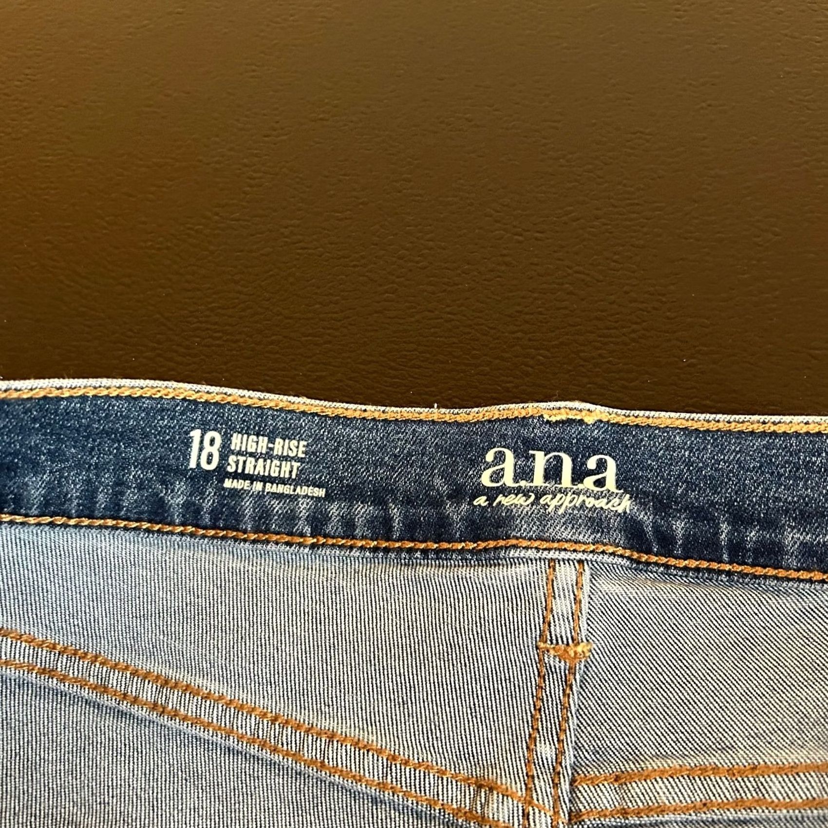 Vintage VINTAGE ANA High Rise Straight Jeans Embellished Rhinestone Denim Pants Womens 18 NWT Size 40" / US 18 - 2 Thumbnail