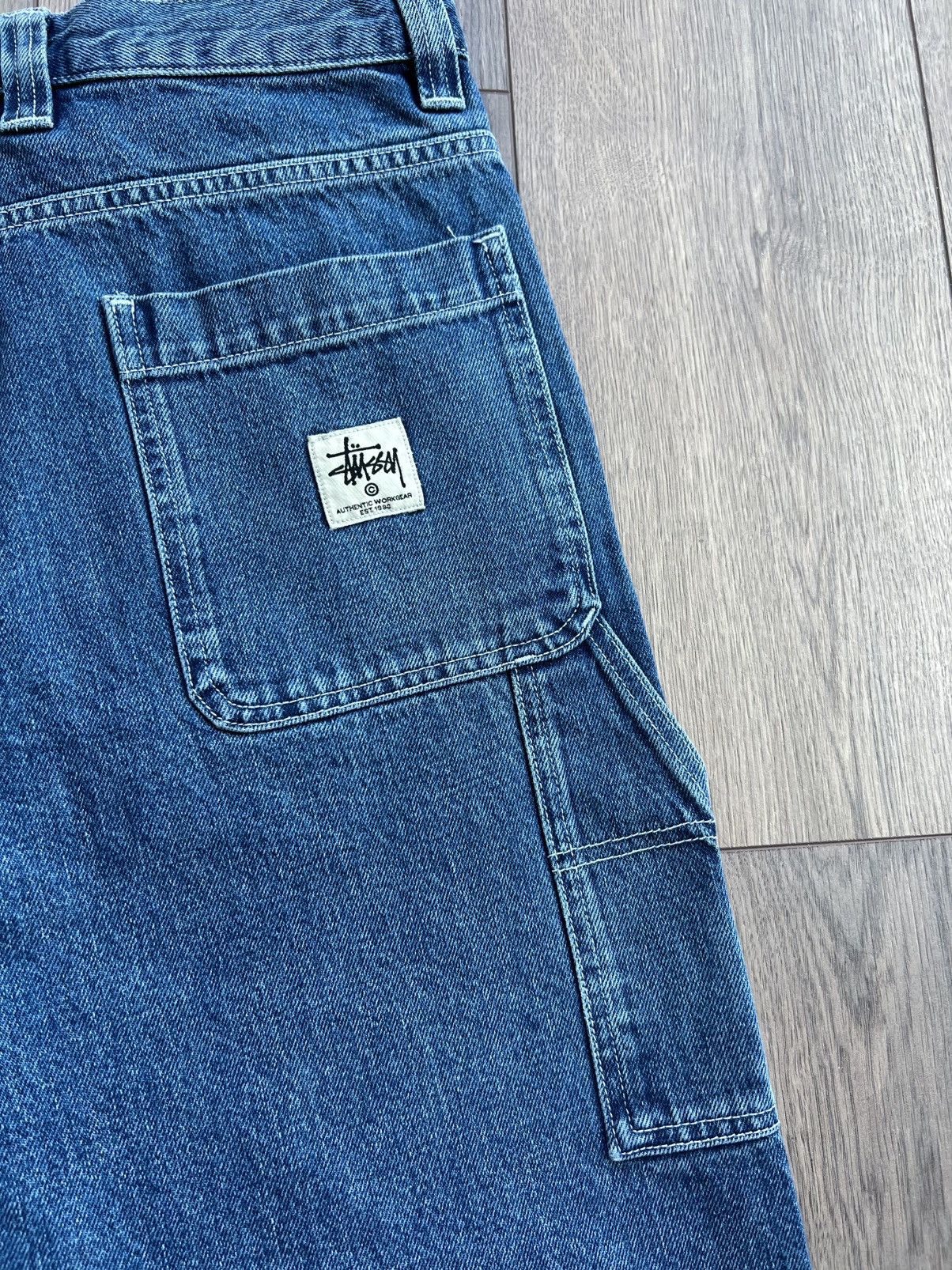 Stussy Stussy Denim Double Knee Work Pant 30 Size US 30 / EU 46 - 11 Thumbnail