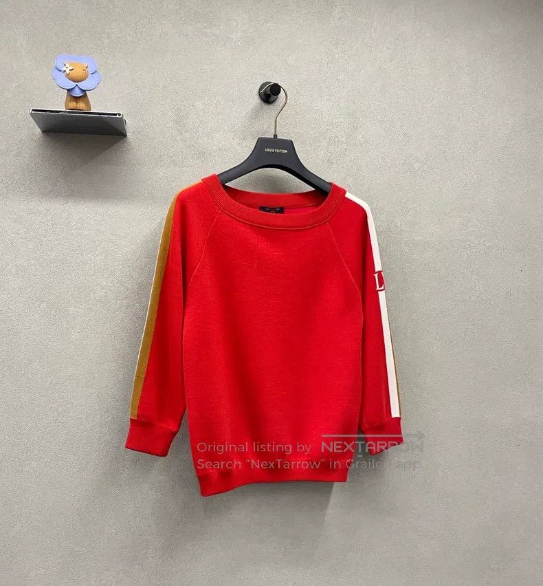 Louis Vuitton Louis Vuitton Red Side Stripe Sweatshirt Size US S / EU 44-46 / 1 - 3 Thumbnail
