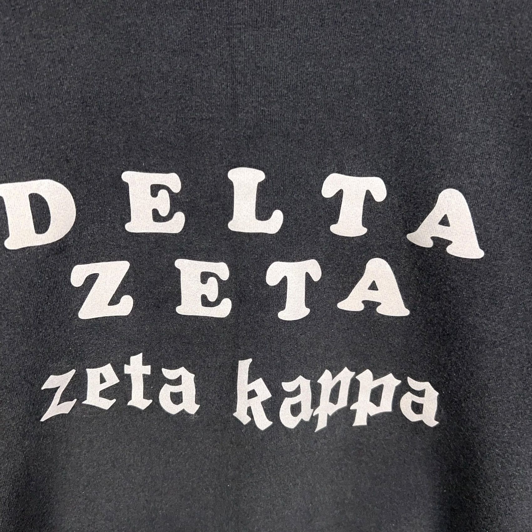 Hanes VINTAGE Hanes Delta Zeta Kappa Sweatshirt Mens XL Black Graphic Print 90s Preppy Crewneck Size US XL / EU 56 / 4 - 2 Thumbnail