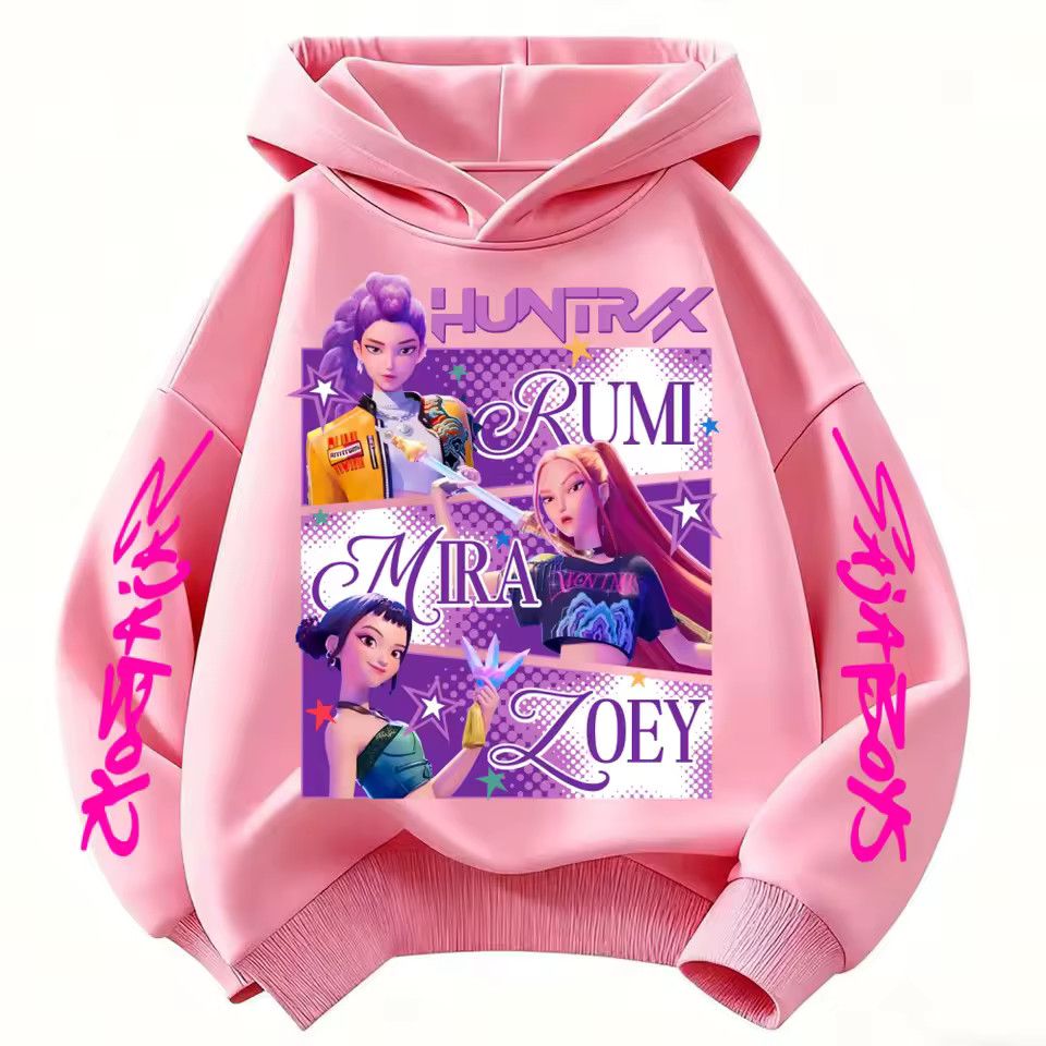 Disney Huntrix KPop Demon Hunters Hoodie Kids (Princess Style) Size ONE SIZE - 10 Thumbnail