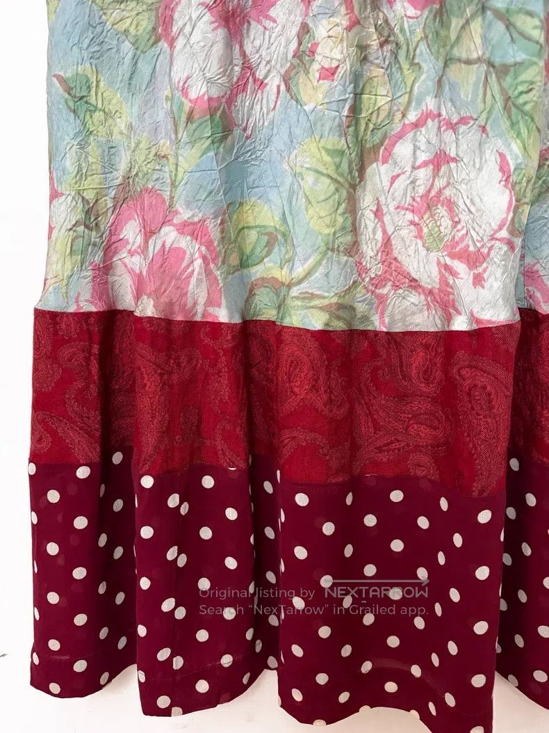 Comme des Garcons Comme des Garcons size S Patchwork Fabric Skirt Size 23" - 3 Thumbnail