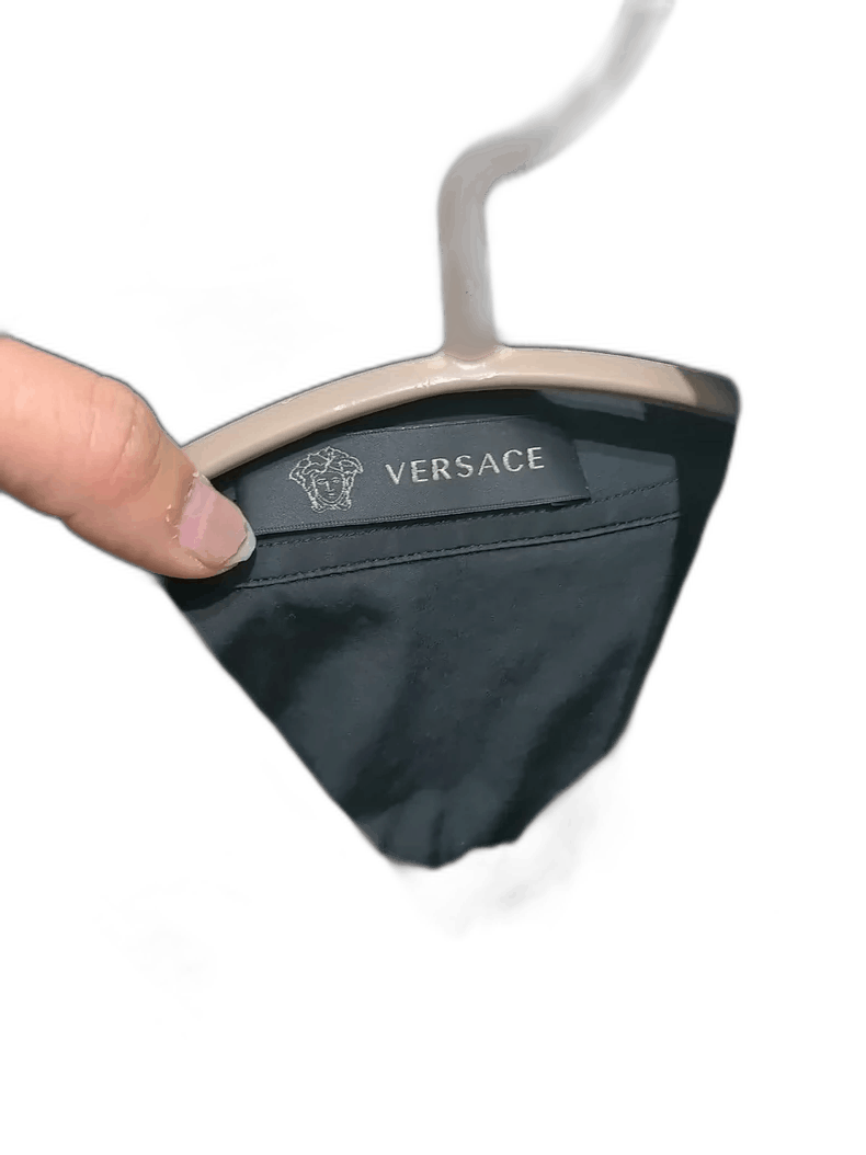 Versace Black Versace Button Up Shirt - dmc Size M / US 6-8 / IT 42-44 - 1 Thumbnail