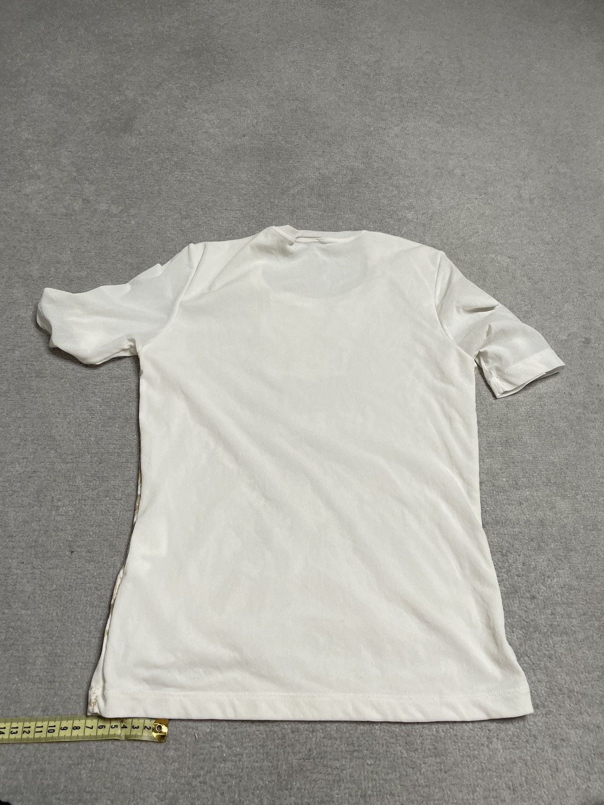 Vintage Vintage White Gold Figured T-shirt Tee Big Print Heart Size S / US 4 / IT 40 - 5 Thumbnail