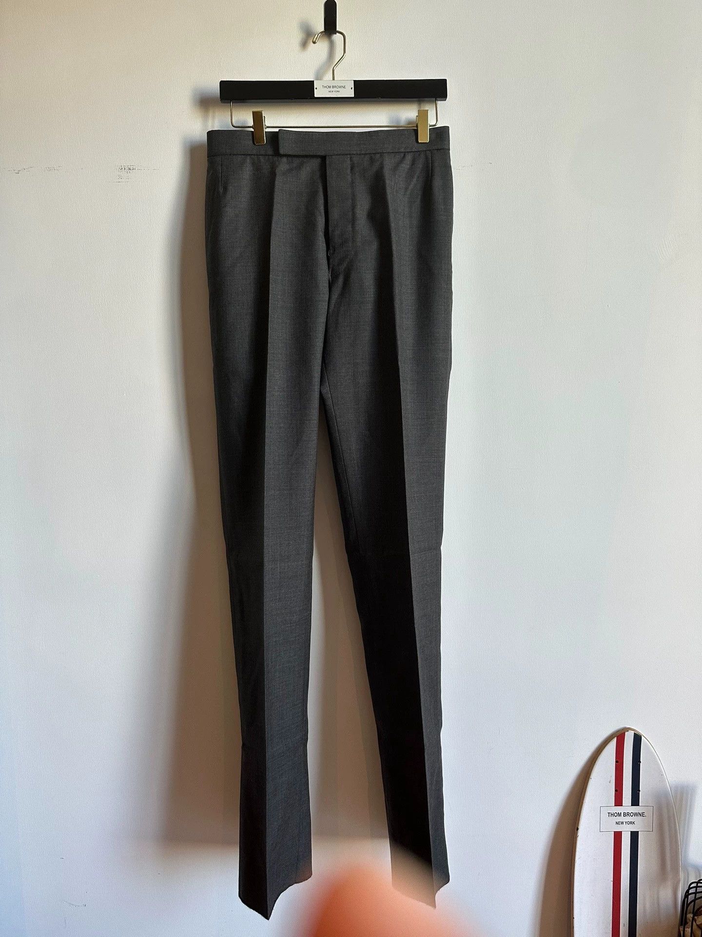 Thom Browne Thom Browne Classic High-Waist Charcoal Wool Pants 2 New Size US 32 / EU 48 - 1 Thumbnail