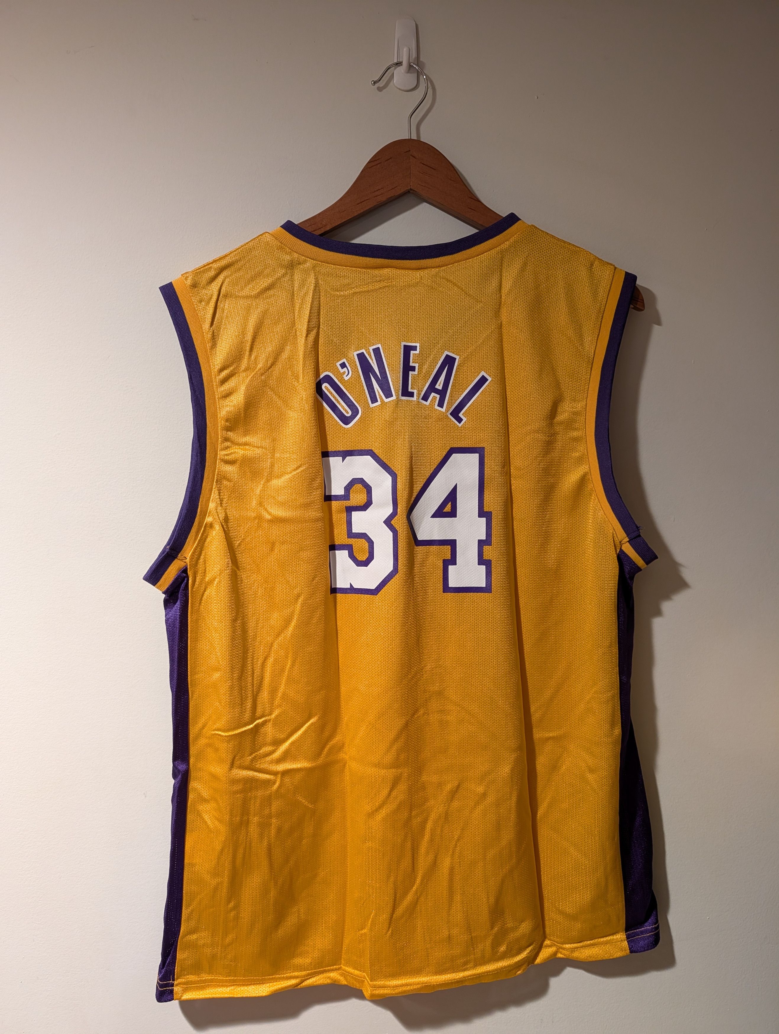 Champion Vintage Shaquille O'Neal Lakers Jersey #34 NBA Youth XL Size US XL / EU 56 / 4 - 6 Thumbnail