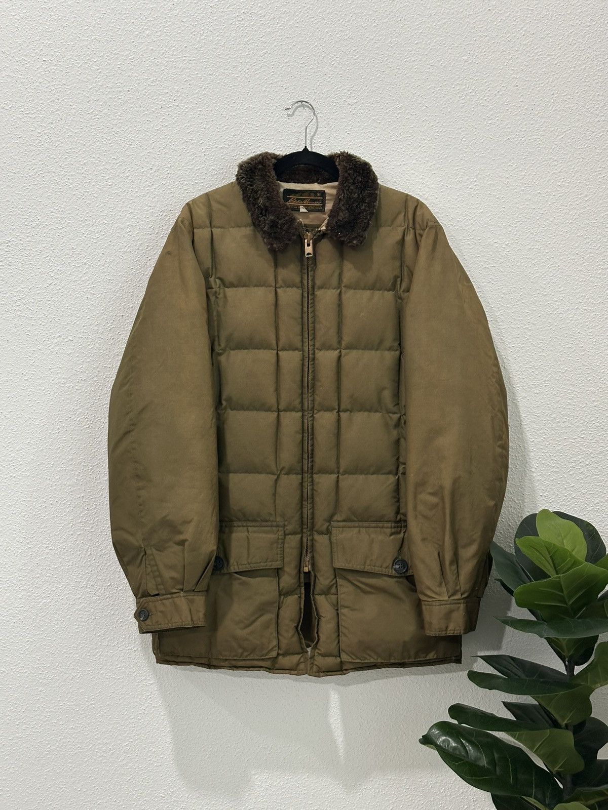 Eddie Bauer VTG Eddie Bauer Wool Bomber Jacket with Leather Elbow