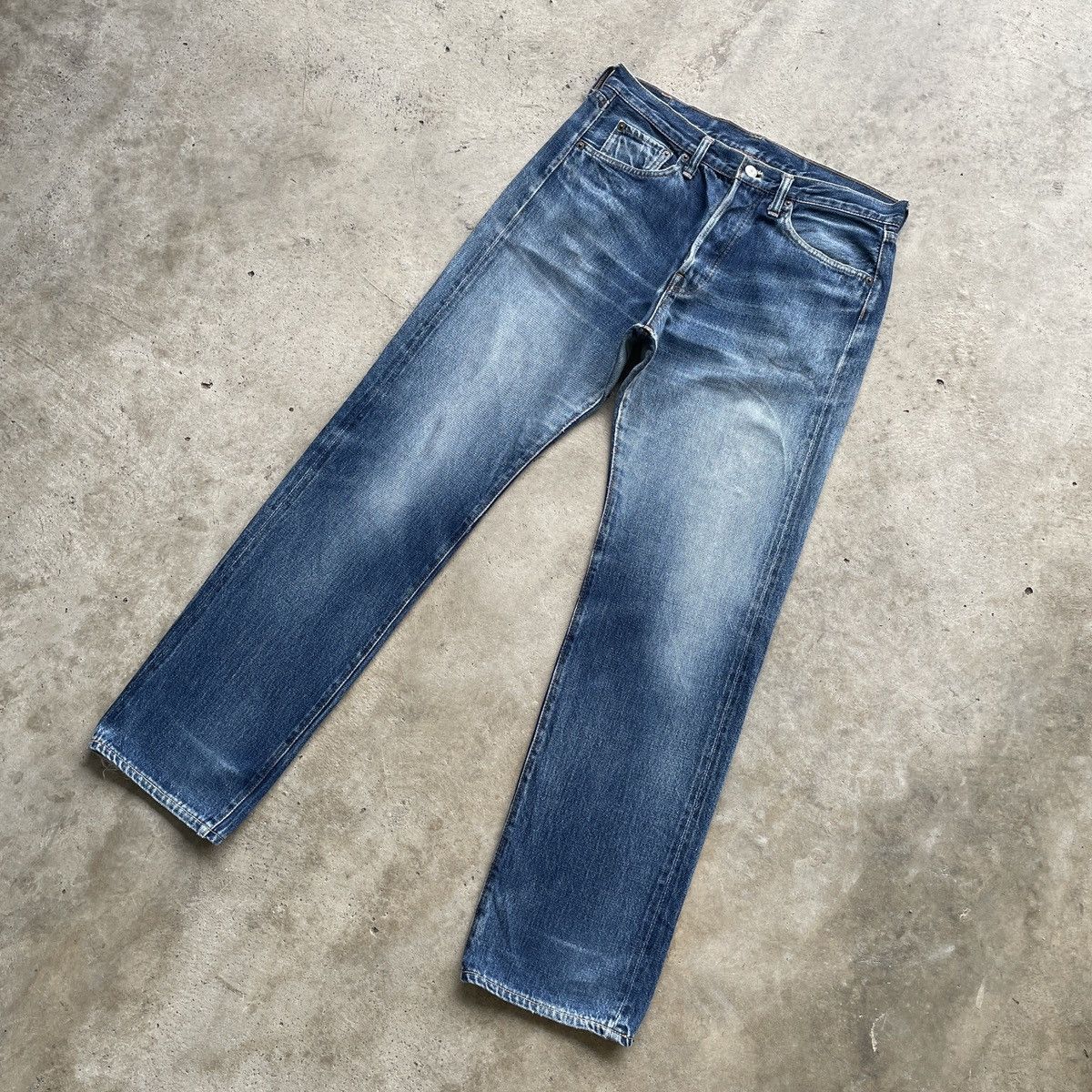 Denime W32💥 Vintage Denime Japan Faded Selvedge Jeans Pants Denim Size US 32 / EU 48 - 2 Thumbnail
