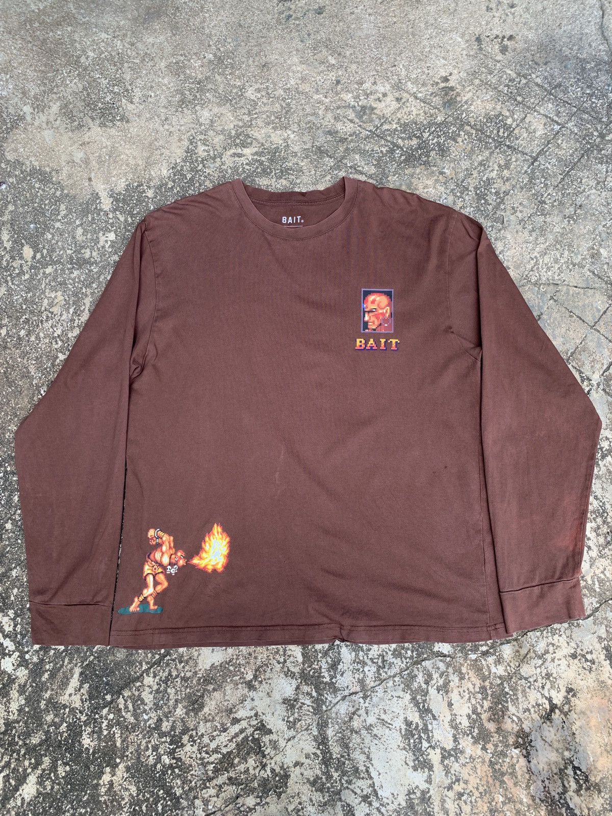 Bait × Japanese Brand × Medicom Toy BAIT x Street Fighter "Dhalsim" Character Pixelate Tee Size US XL / EU 56 / 4 - 2 Thumbnail