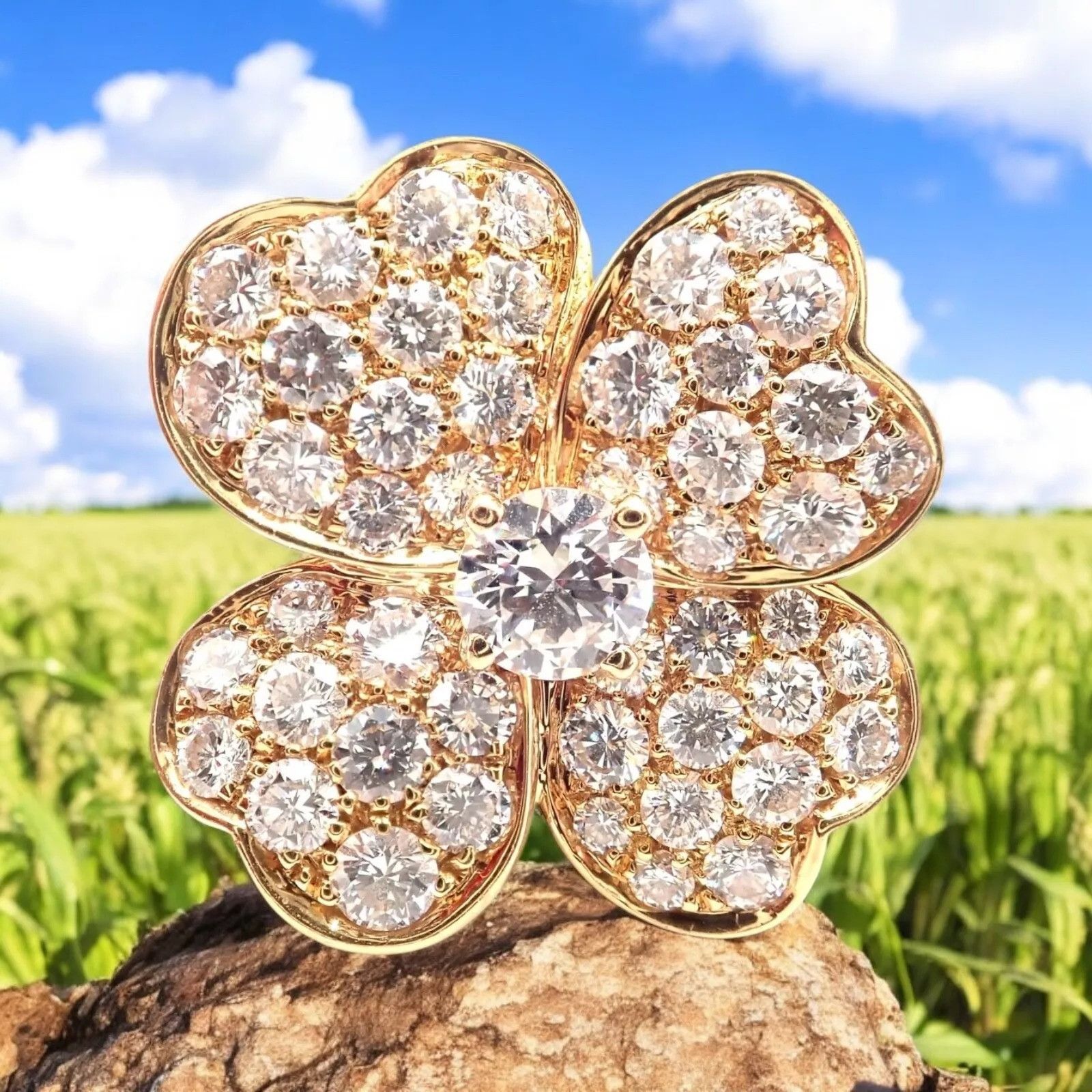 Van Cleef & Arpels Van Cleef & Arpels 18k Yellow Gold Diamond Medium Ring Size ONE SIZE - 2 Thumbnail
