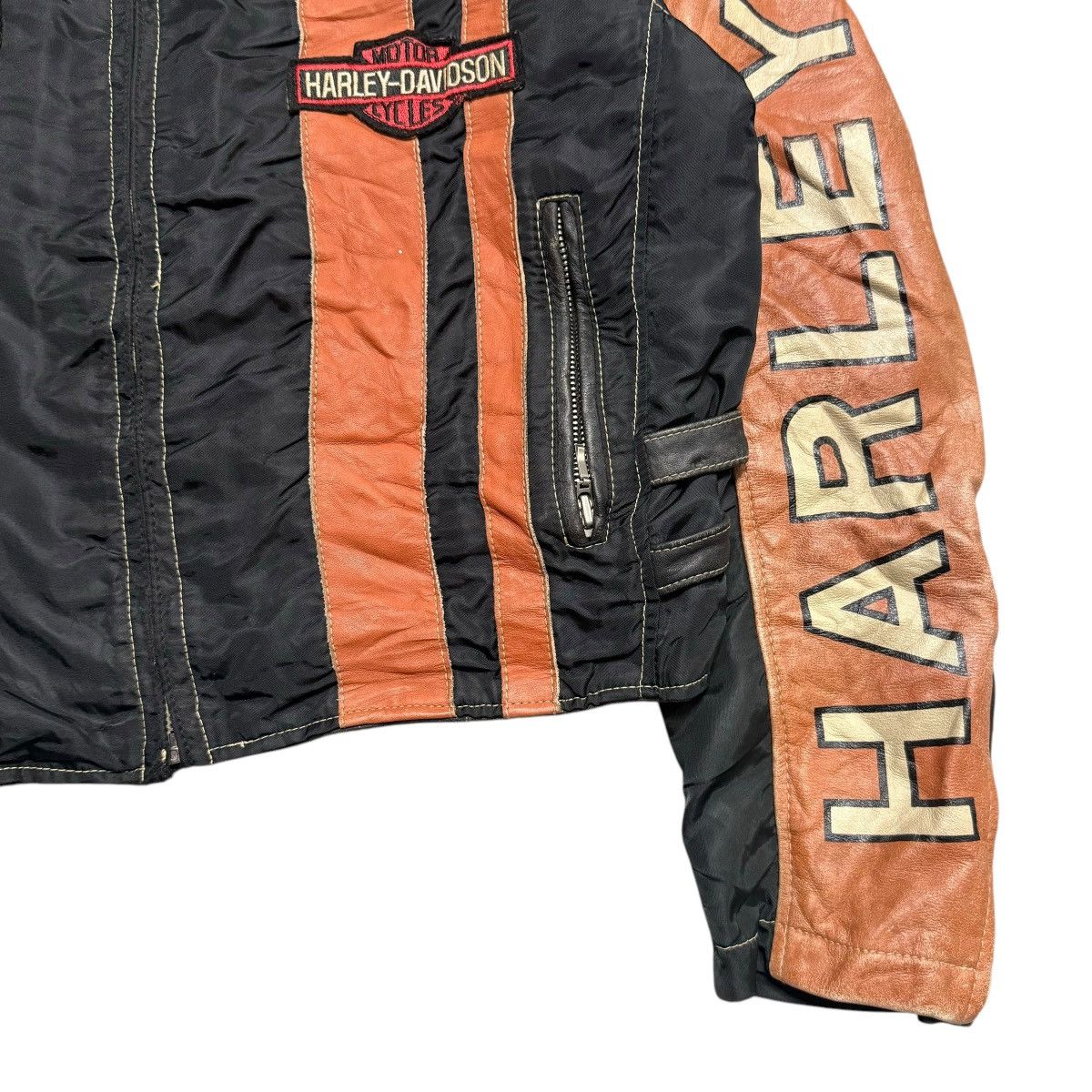 Harley Davidson Harley Davidson Motorcycle Riding Leather Jacket Size US M / EU 48-50 / 2 - 5 Thumbnail