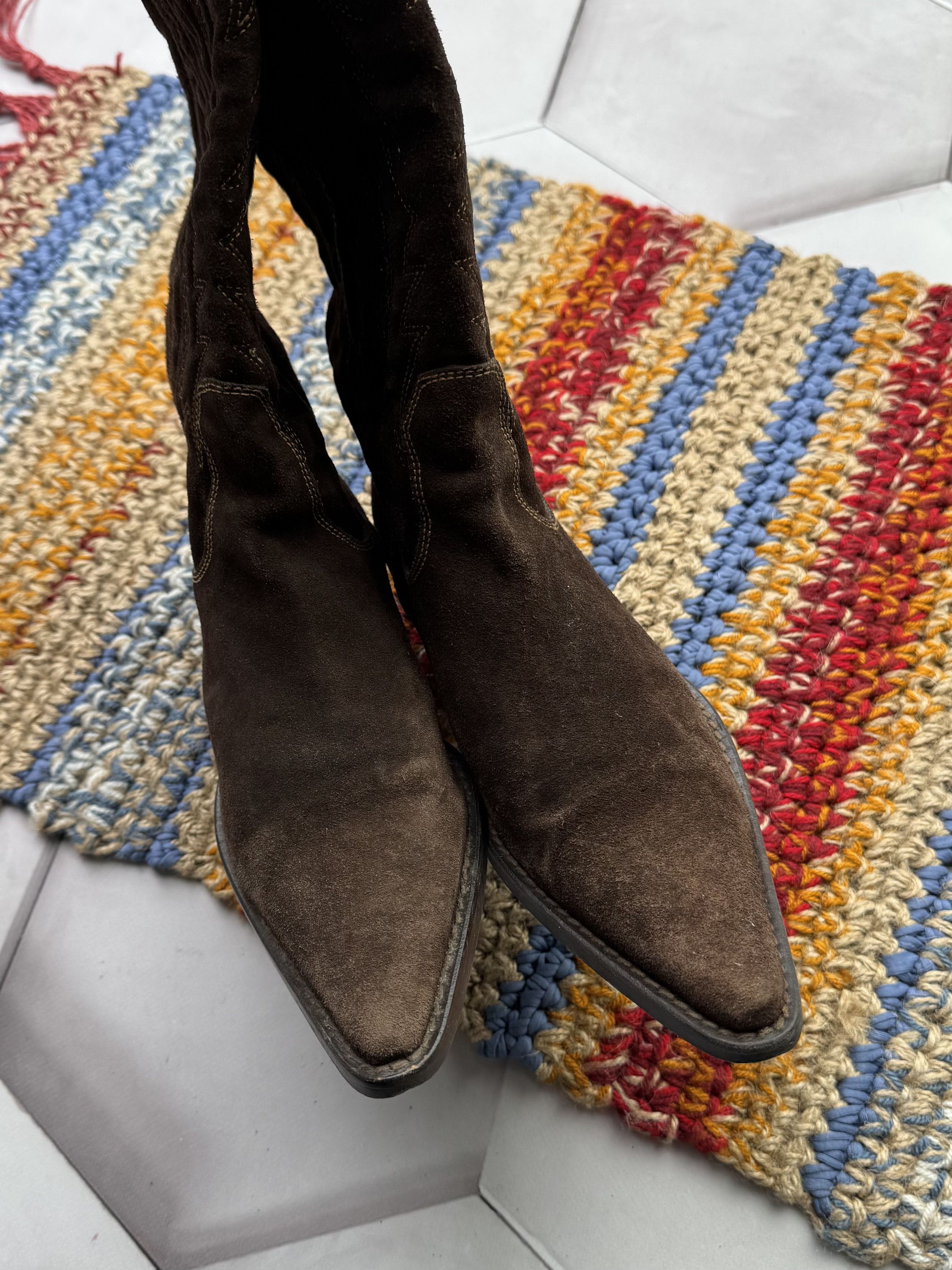Japanese Brand Vintage Suede Boots Size US 7 / IT 37 - 7 Thumbnail