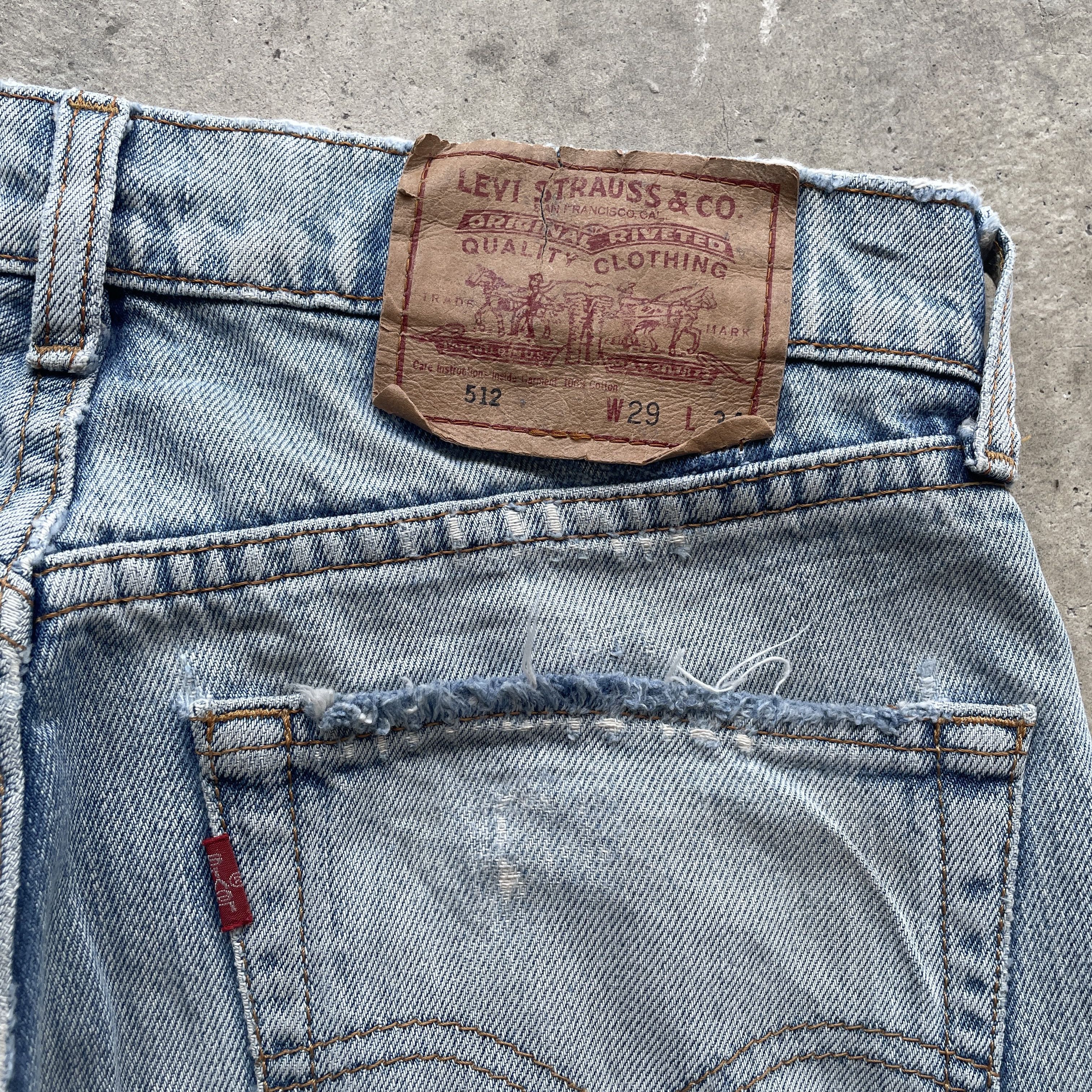 Jean × Levi's VINTAGE LEVI’S DISTRESSED WASH JEANS FADED PANTS DENIM Size US 28 / EU 44 - 10 Thumbnail