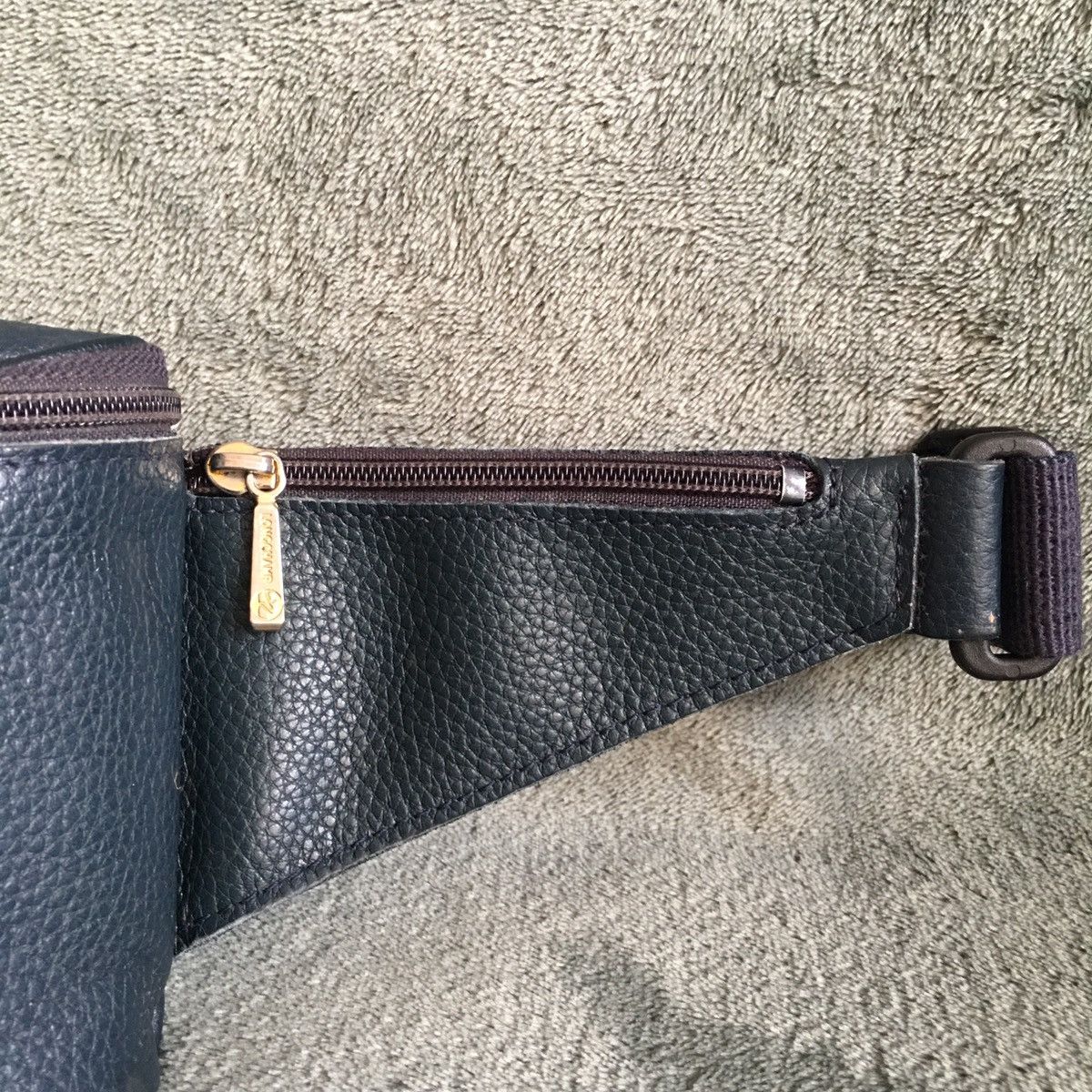 Longchamp Longchamp Le Foulonne Leather Belt Bag Navy Blue Size ONE SIZE - 5 Thumbnail