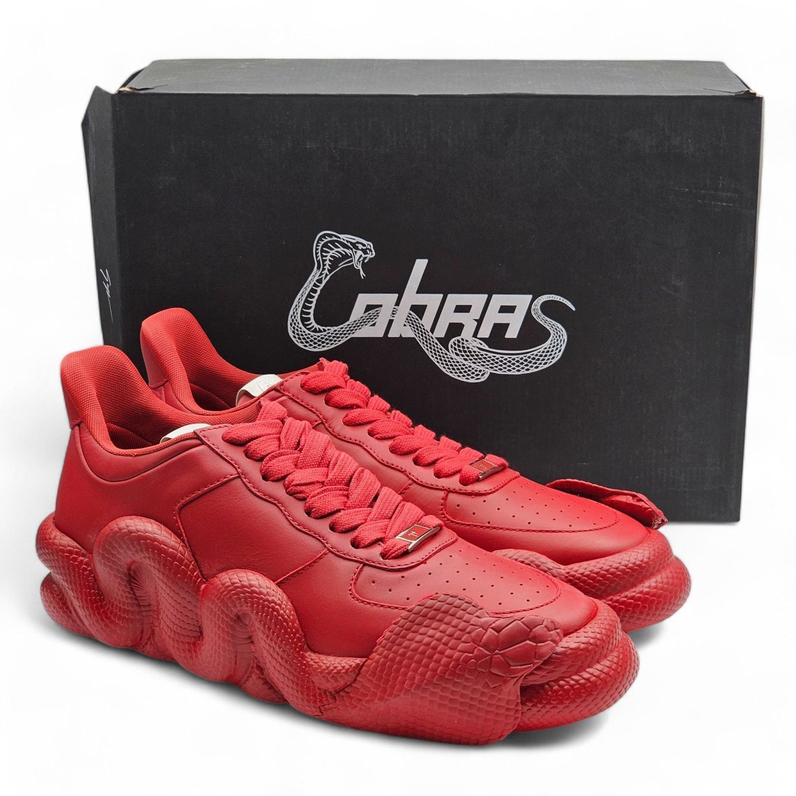Giuseppe Zanotti Cobra Sneakers - Leather - Red - 45 $995 Size US 12 / EU 45 - 12 Thumbnail