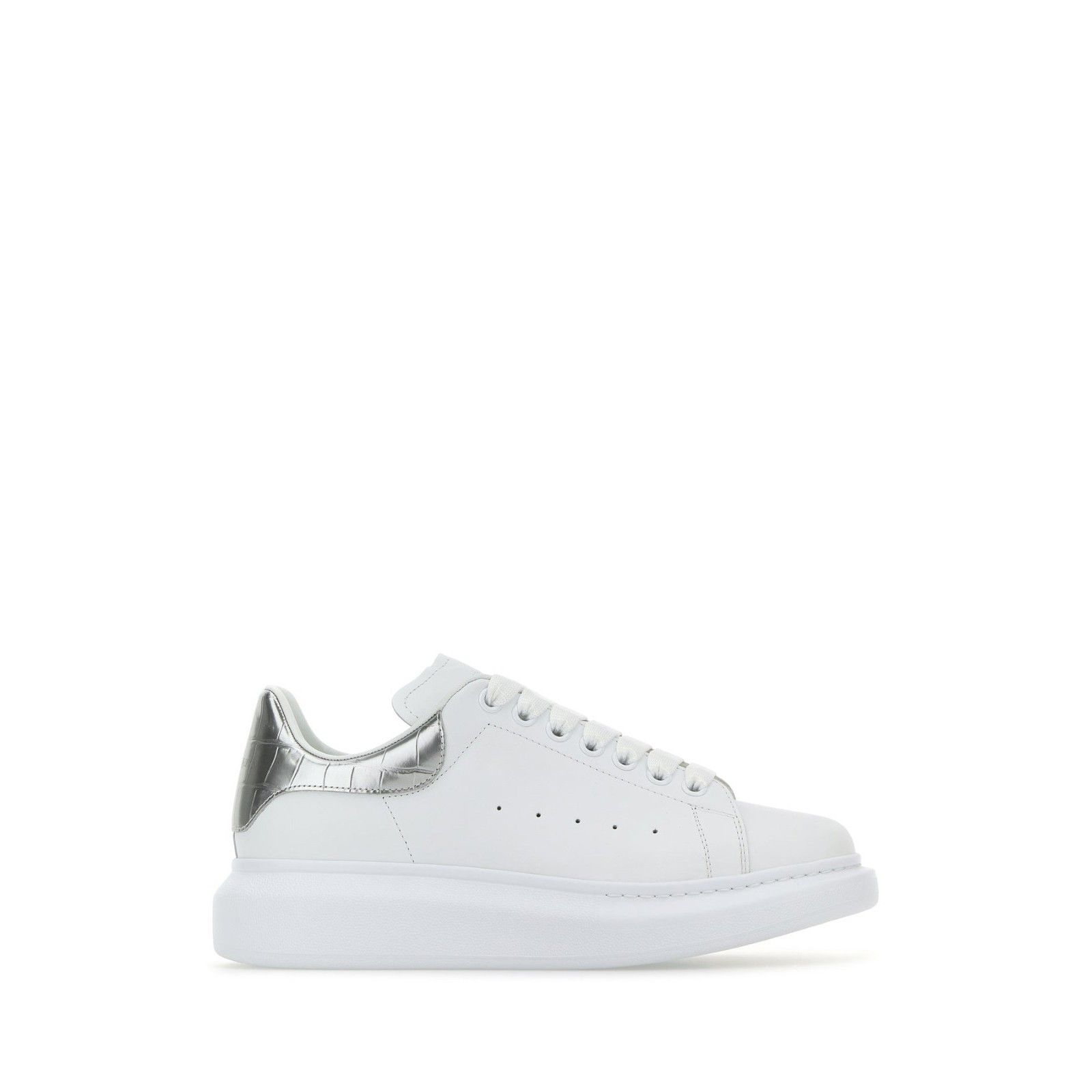 Alexander McQueen ALEXANDER MCQUEEN Oversized White/Silver Sneakers New & Auth Size US 9 / IT 39 - 5 Thumbnail
