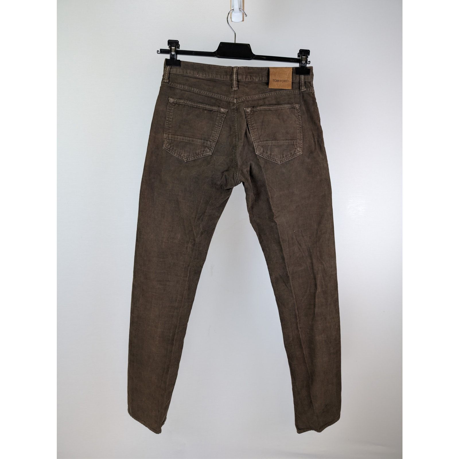 Tom Ford o1rshd1 CC20 slim-fit selvedge denim jeans in a brown/taupe Size US 33 - 11 Thumbnail