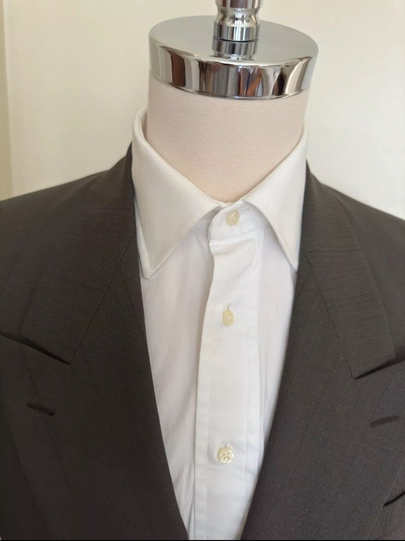 Yves Saint Laurent Yves Saint Laurent Made in France DB Peak Lapel Blazer 40R Size 40R - 4 Thumbnail