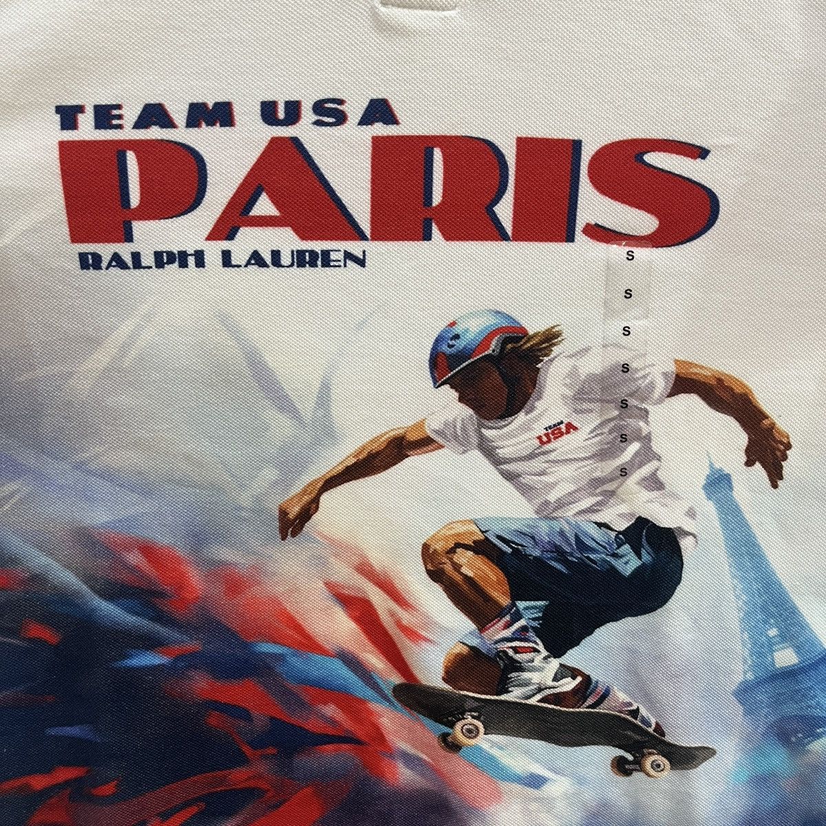 Lo Life × Polo Ralph Lauren × Vintage BNWOT Polo Ralph Lauren USA 2024 Olympics Skater Polo Shirt Size US S / EU 44-46 / 1 - 3 Thumbnail