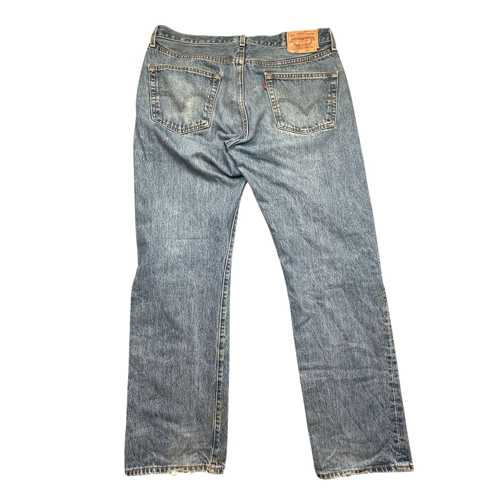 Levi's VINTAGE Levi's 501 XX Button Fly Jeans Mens 36x32 Blue Mexico Made Jeans Mens Regular 36 Blue 2005 XX Bootcut Size US 36 / EU 52 - 2 Thumbnail