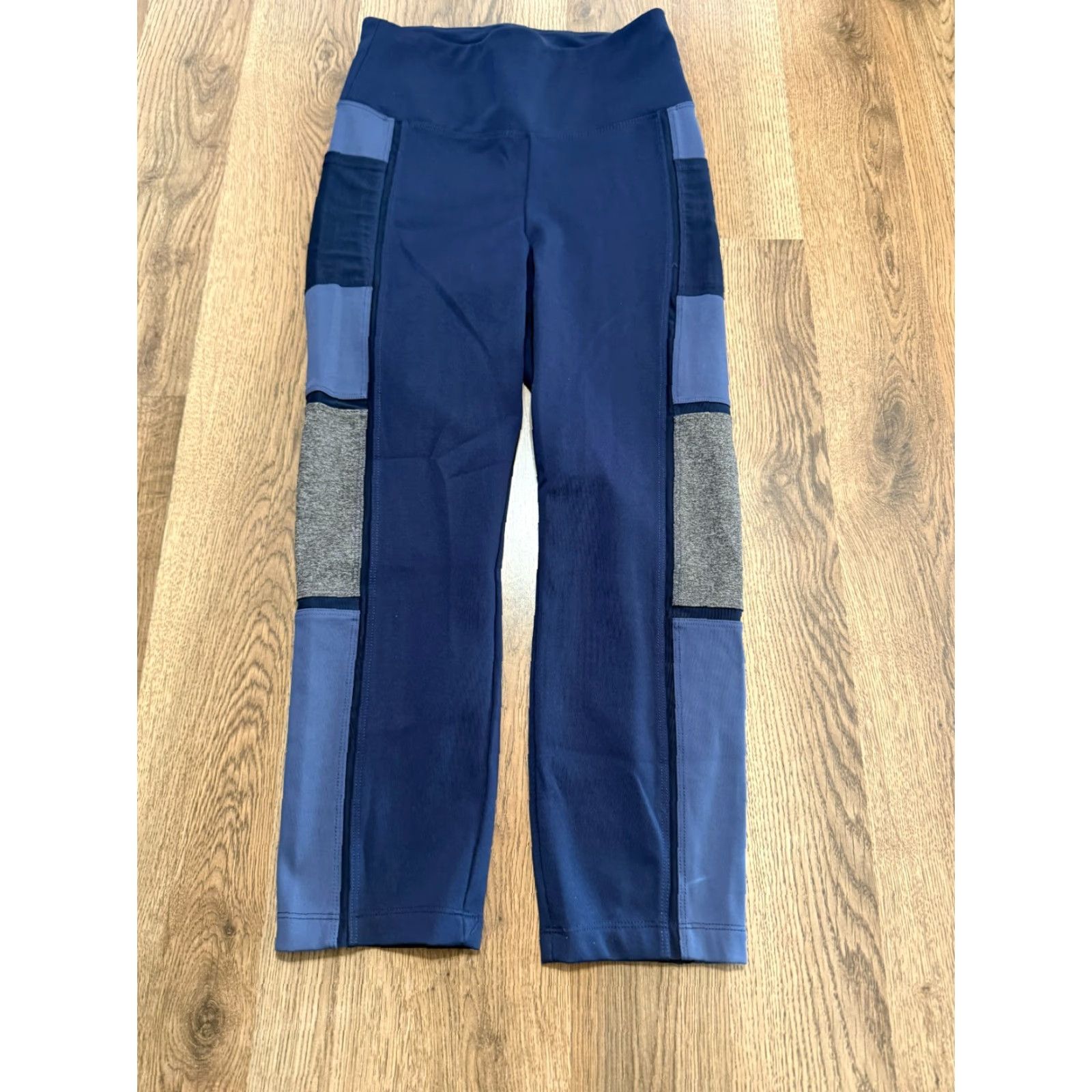 Avia AVIA Pants Women's Small Blue Gray Leggings Pull On Athletic Wear Size 28" / US 6 / IT 42 - 2 Thumbnail