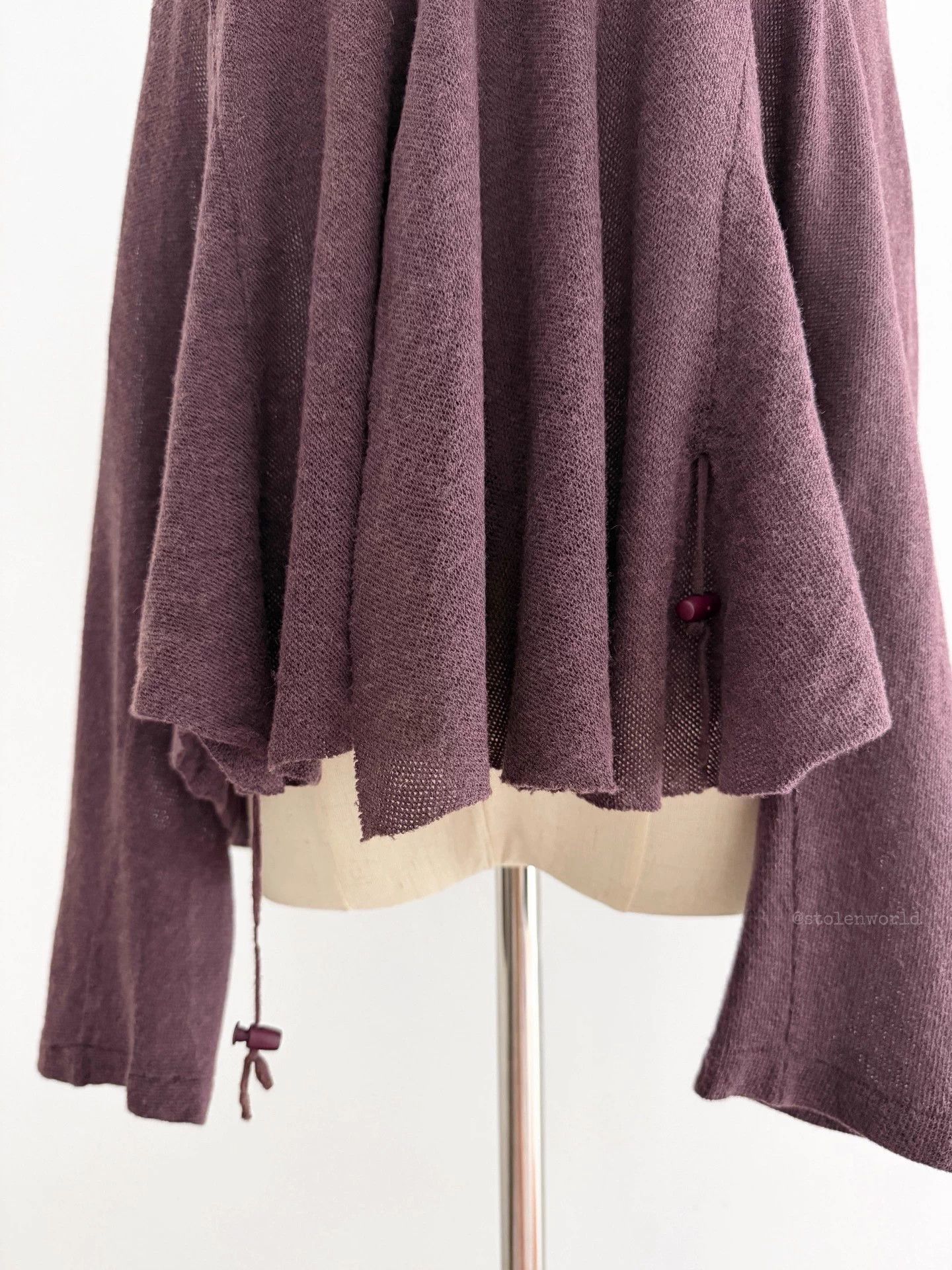 Y's Y's Drawstring Deconstructed Cotton Wool Lightweight Top Size M / US 6-8 / IT 42-44 - 6 Thumbnail