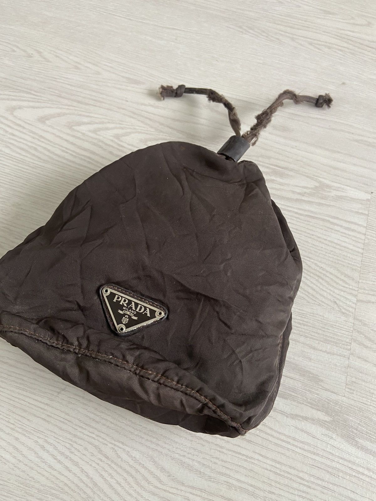Prada Vintage Prada Purse Pouch Coin Nylon Rucksack Bag Size ONE SIZE - 2 Thumbnail