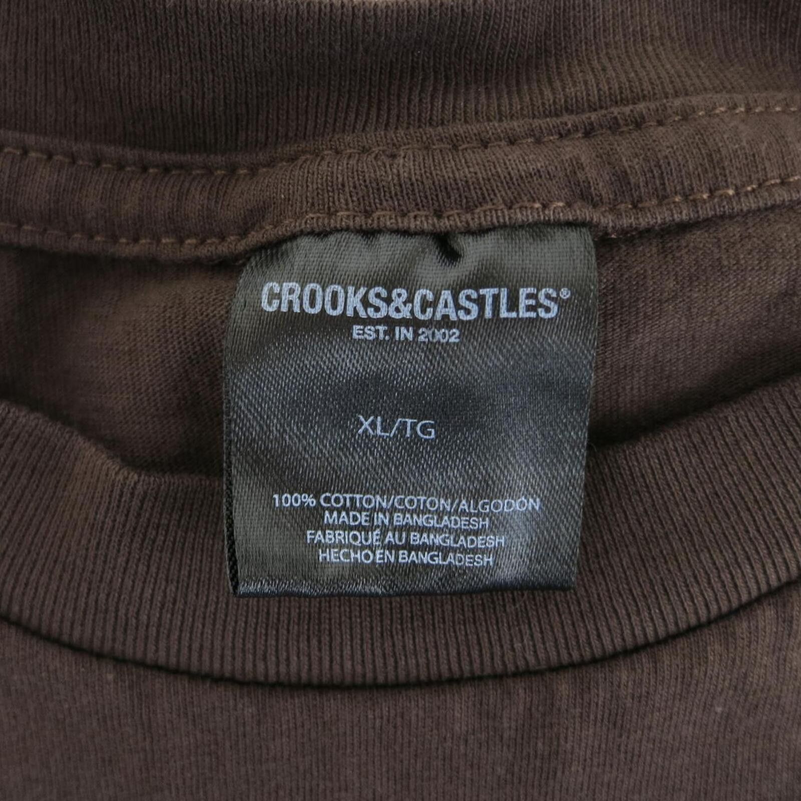 Crooks & Castles Crooks & Castles Brown Graphic T-Shirt Size US XL / EU 56 / 4 - 5 Thumbnail