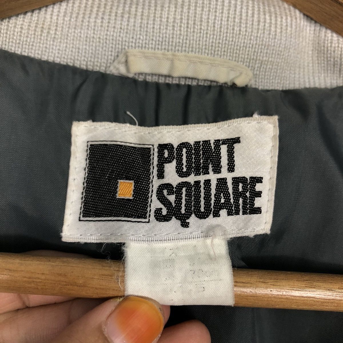 Japanese Brand 📌Vintage Ski Bomber Jacket Point Square Block Design Size US M / EU 48-50 / 2 - 22 Thumbnail