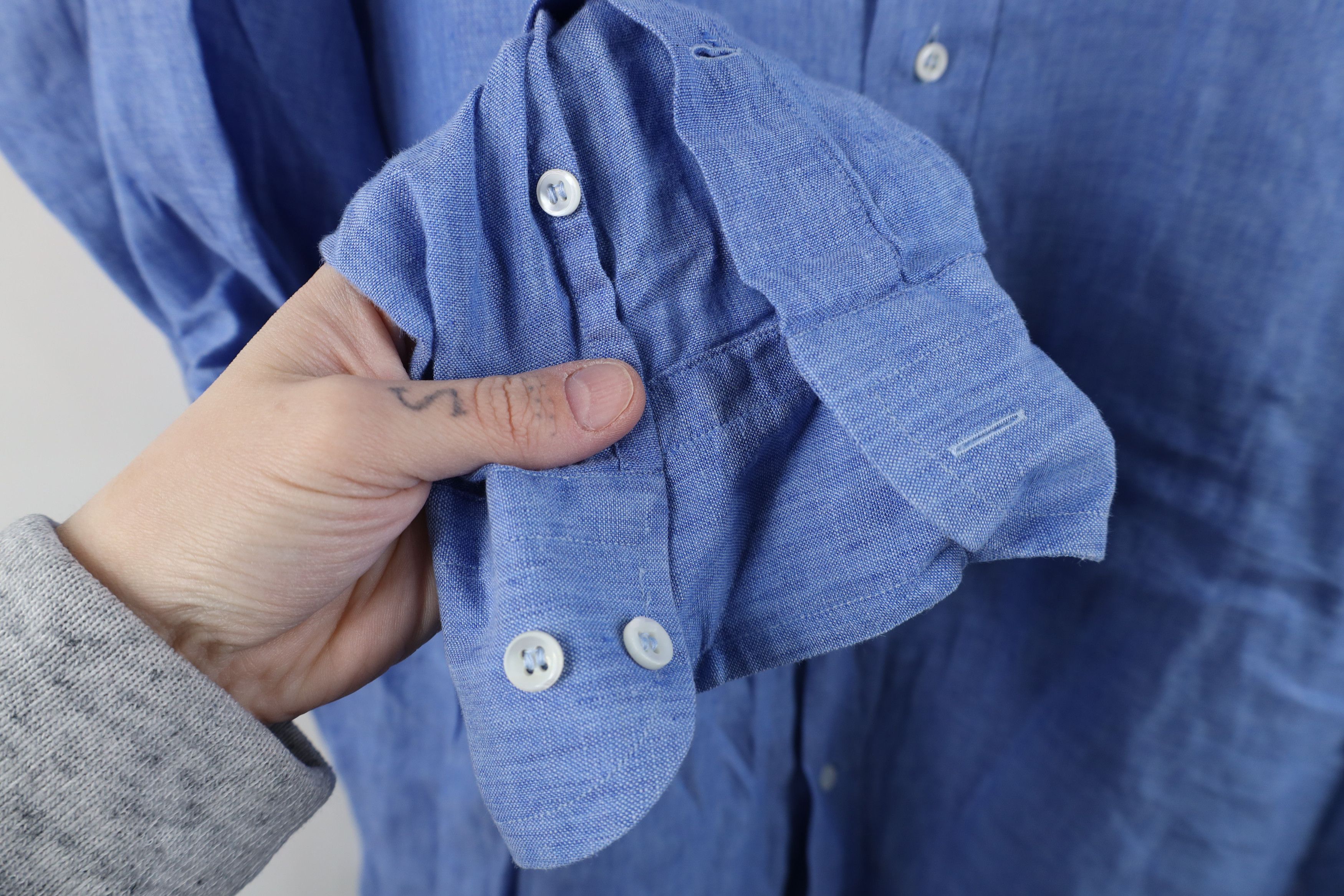 Vintage Vintage 90s Streetwear Long Sleeve Collared Button Shirt Size US L / EU 52-54 / 3 - 5 Thumbnail