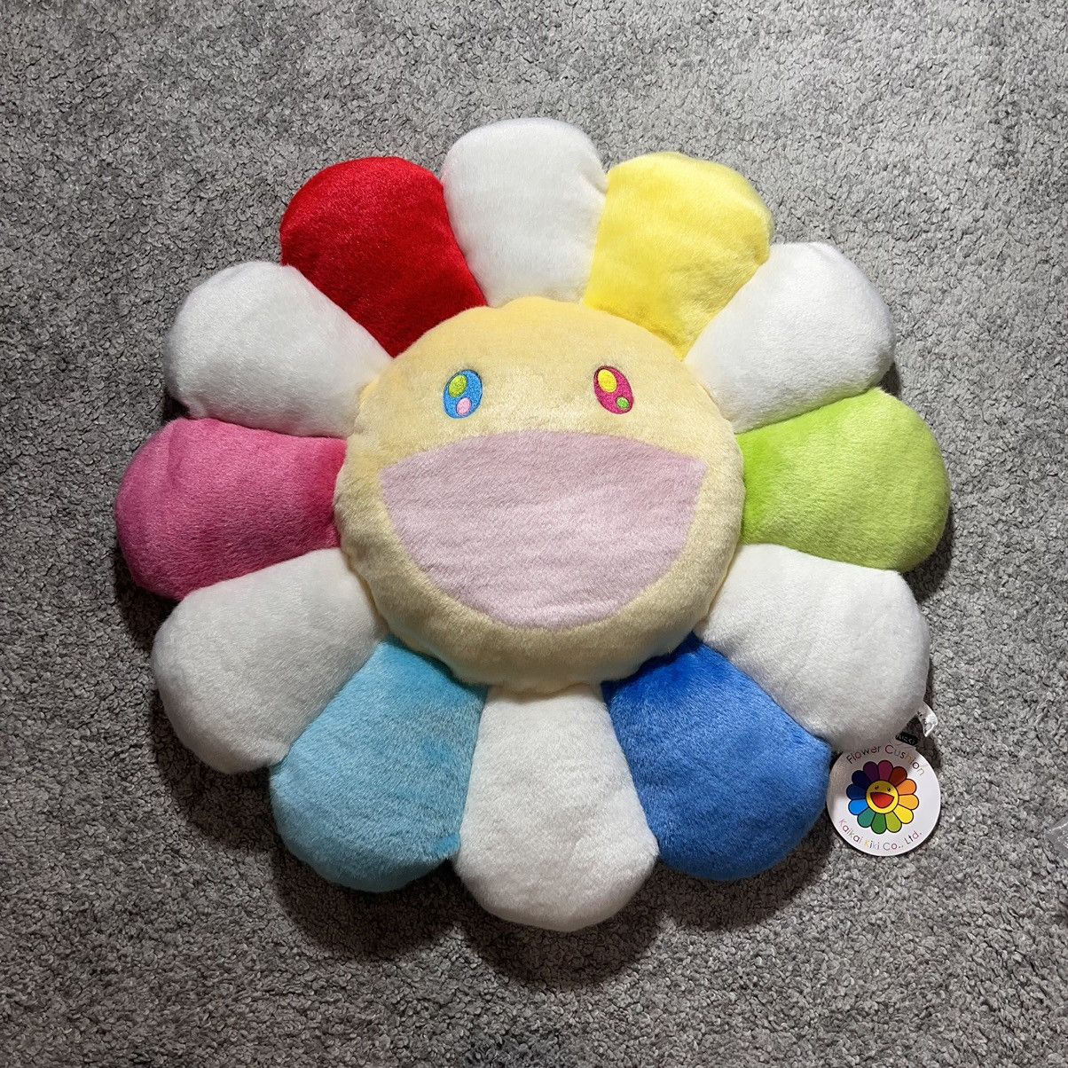 Takashi Murakami Takashi Murakami 60CM Rainbow White Cushion Plush Size ONE SIZE - 1 Thumbnail