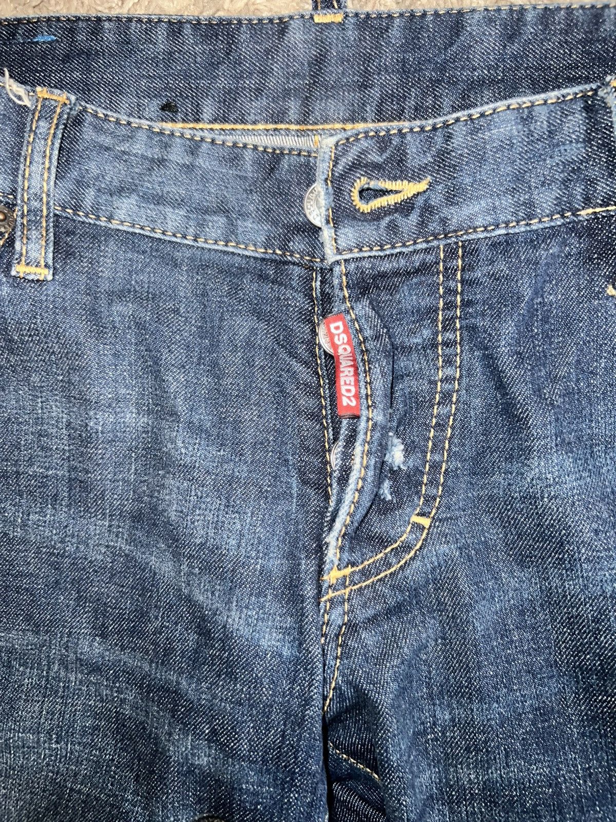 Dsquared2 SUPER SKINNY DISTRESSED DSQUARED2 CLEMENT JEANS Size US 34 / EU 50 - 4 Thumbnail