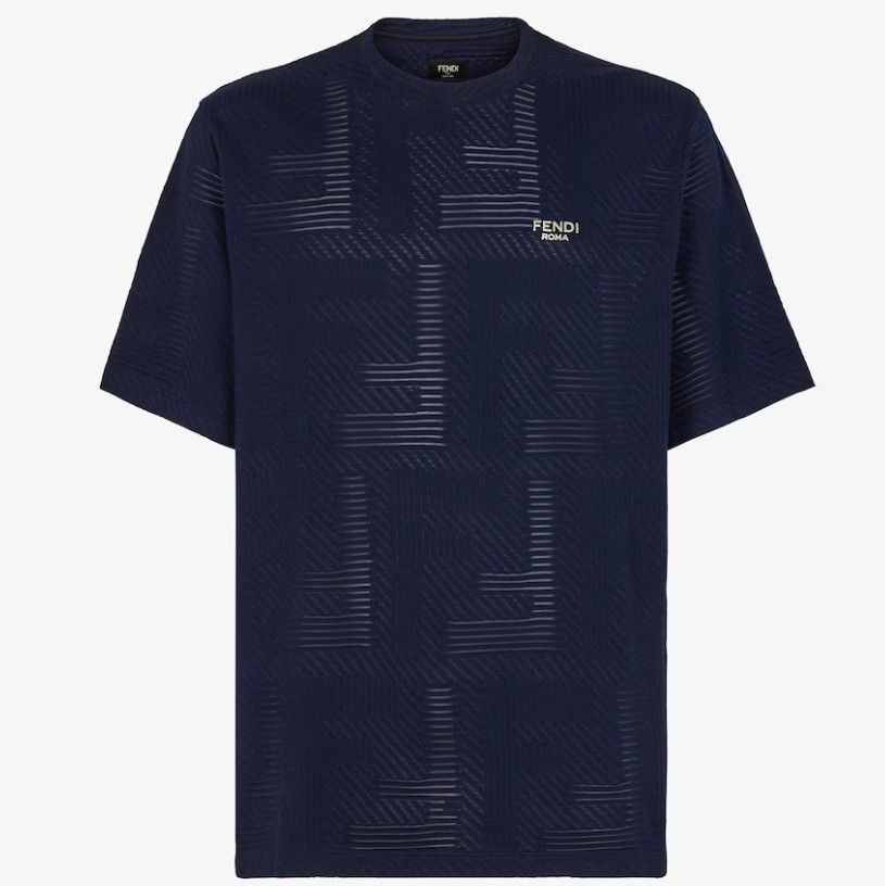 Fendi o1loc1c0824 T-Shirt in Navy Size US XS / EU 42 / 0 - 1 Thumbnail