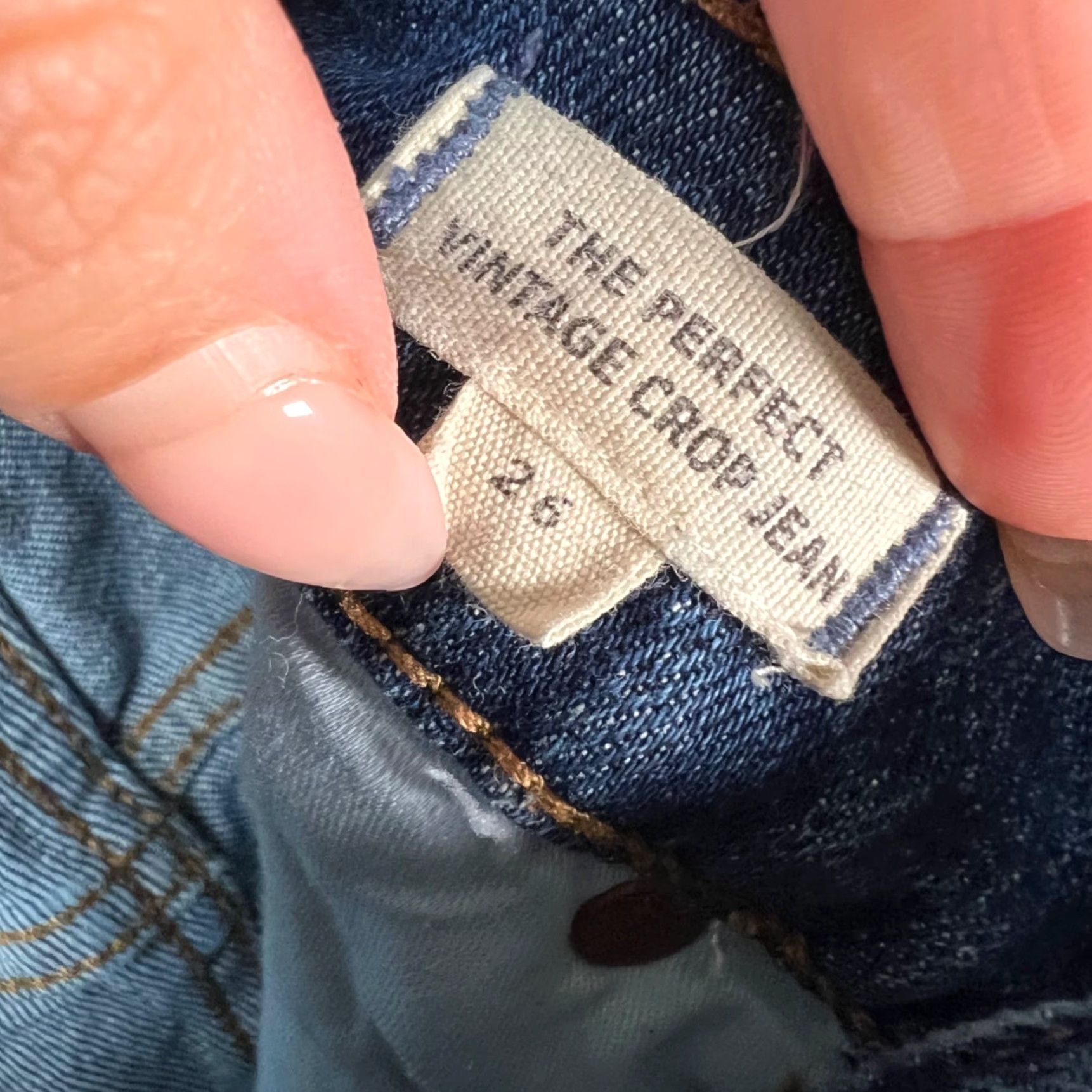 Madewell Madewell Jeans Womens 26 Crop Medium Wash Vintage High Rise 5-Pocket Denim Cotton Blend Blue Size 26" / US 2 / IT 38 - 4 Thumbnail